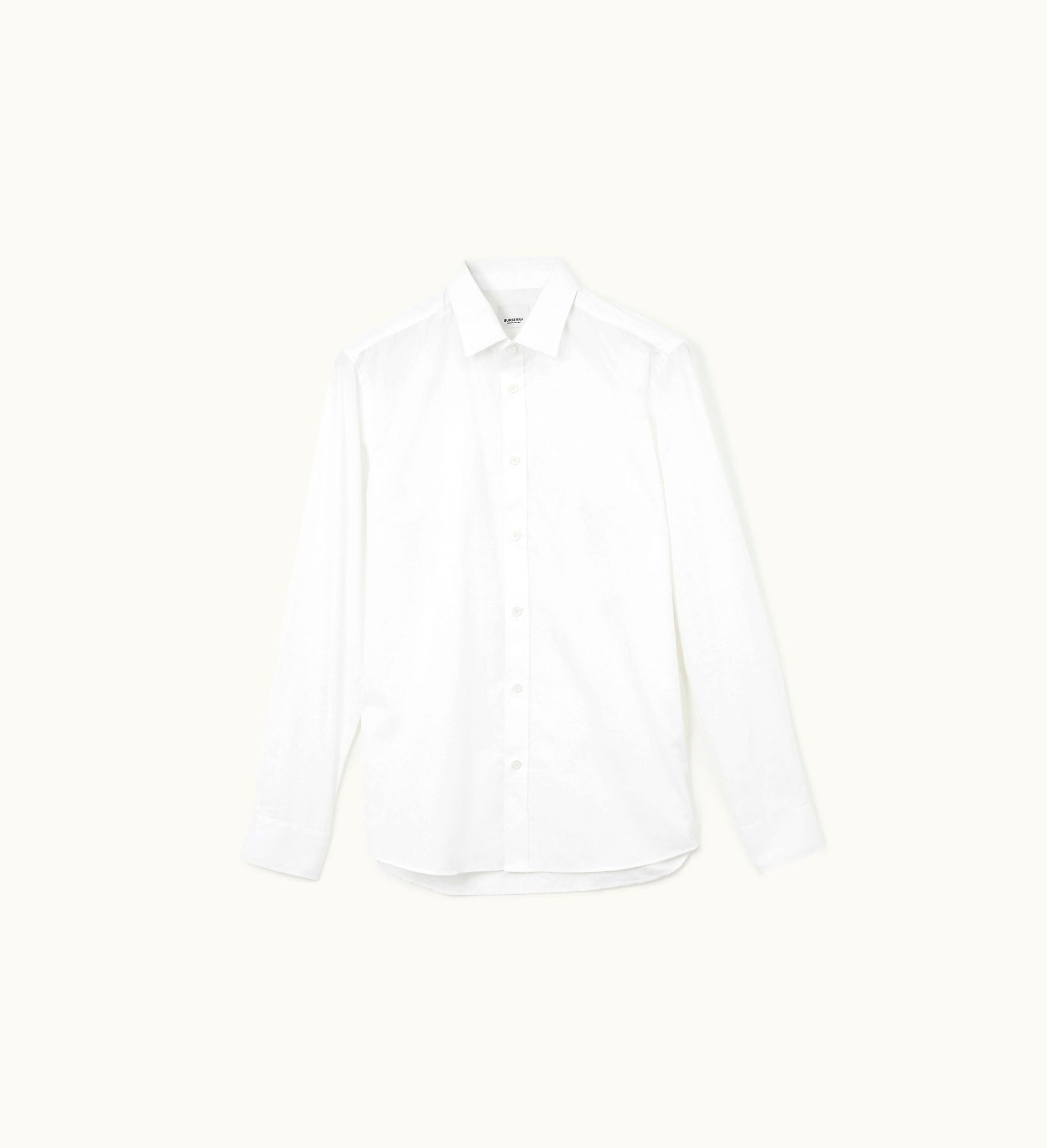 Burberry Burberry Cotton Formal Shirt In White - Men