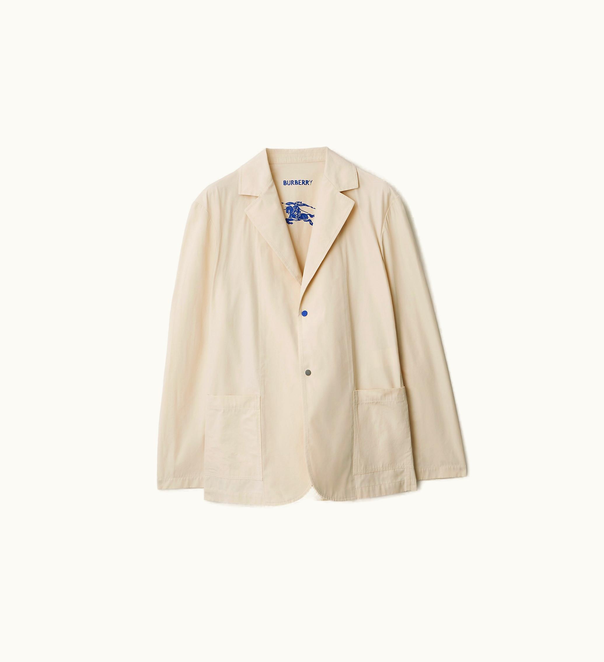 Burberry Burberry Cotton Blend Tailored Jacket In Soap - Men
