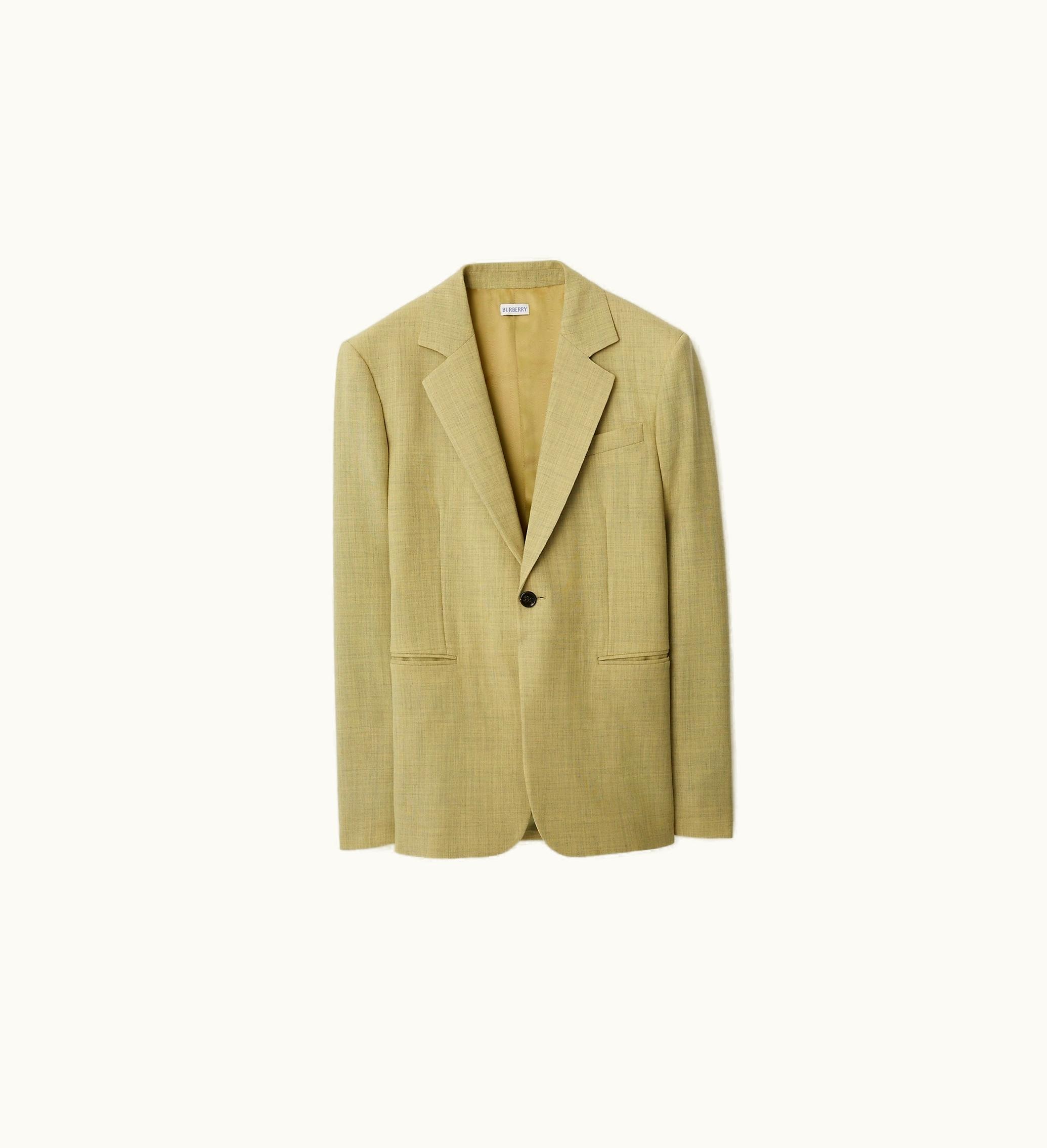 Burberry Burberry Wool Tailored Jacket In Hunter - Men