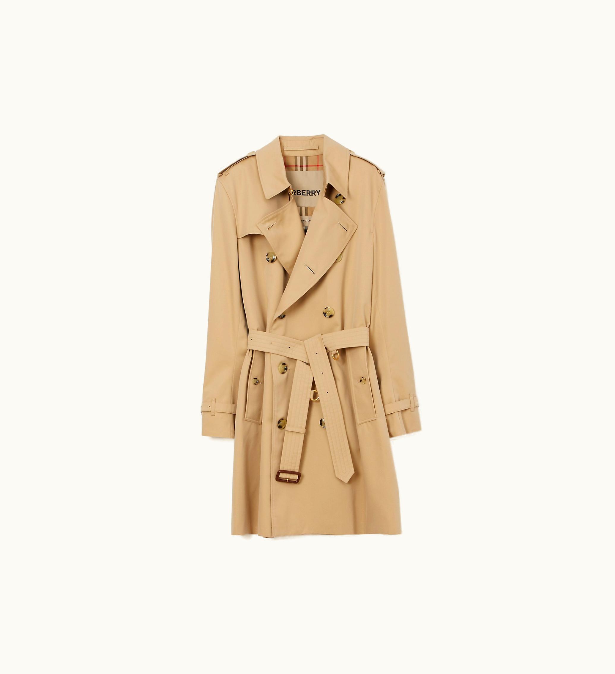 Burberry Burberry Mid-length Kensington Heritage Trench Coat In Honey - Men, Cotton Gabardine