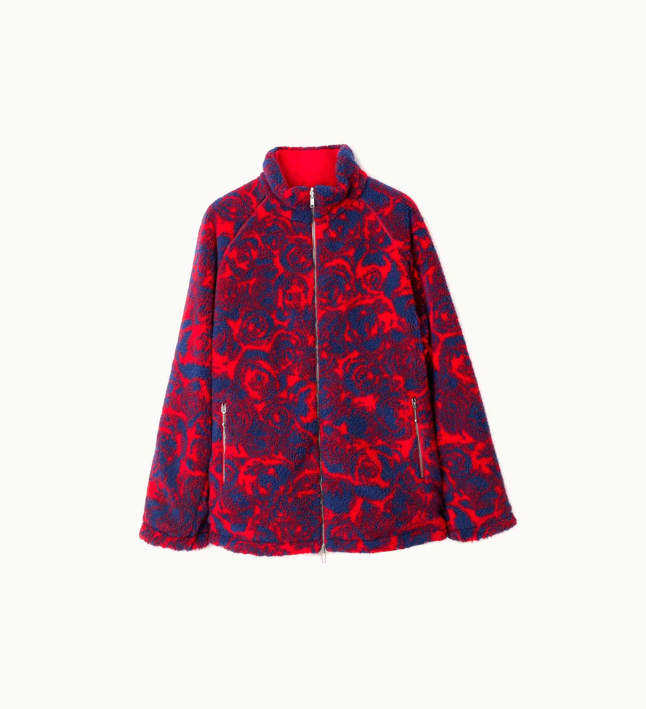 Burberry Burberry Reversible Rose Fleece Jacket In Pillar - Men