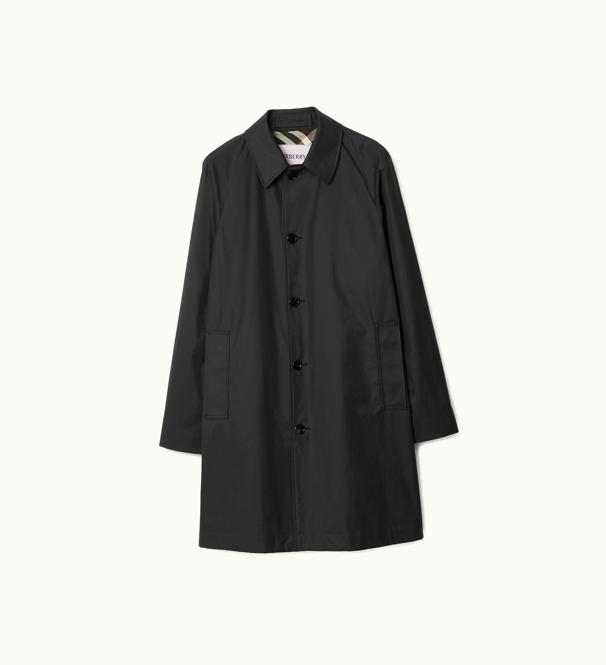 Burberry Burberry Mid-length Gabardine Car Coat In Onyx - Men