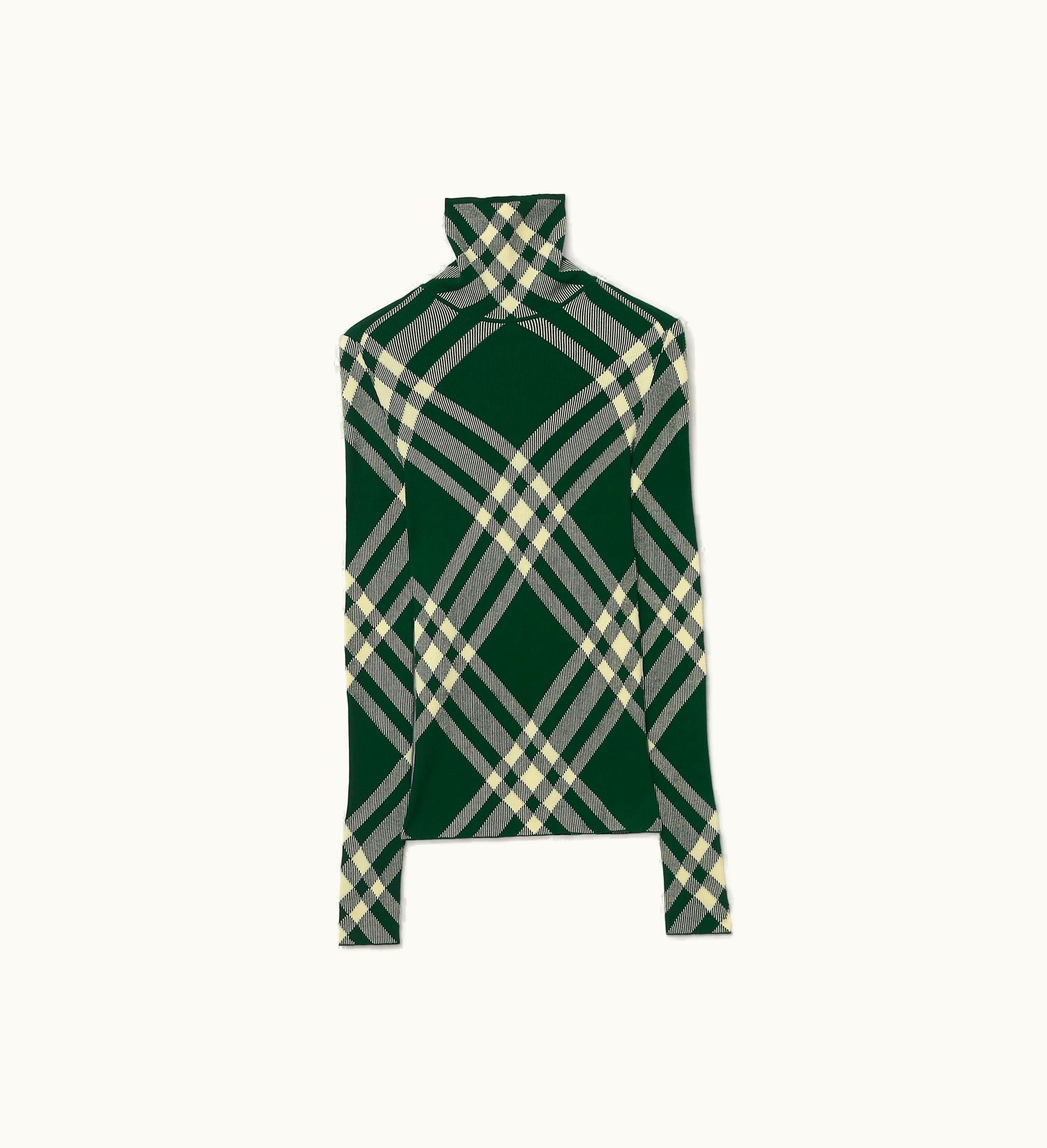 Burberry Burberry Check Wool Blend Sweater In Daffodil - Men