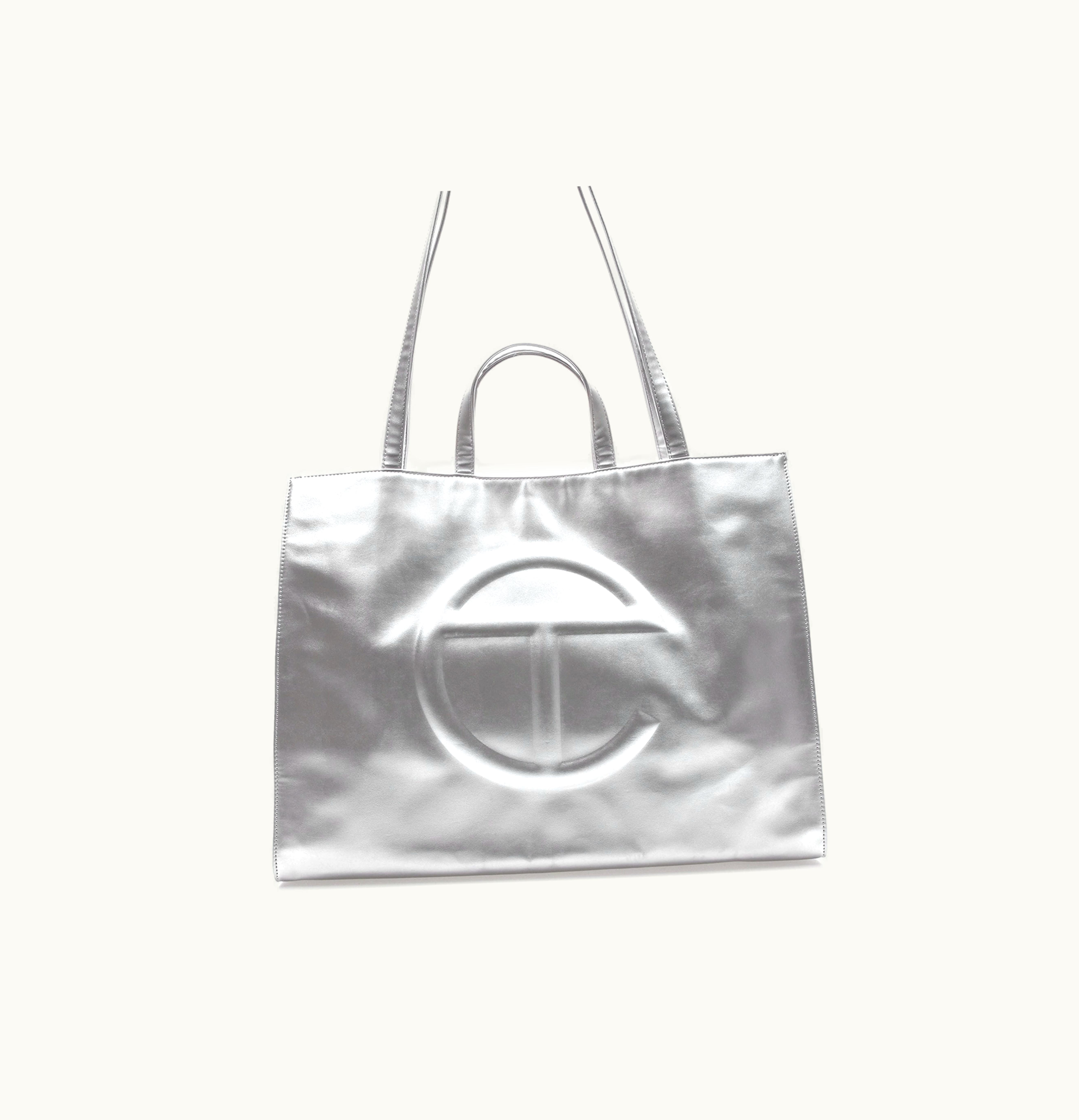 Telfar Telfar Shopping Bag Large Silver
