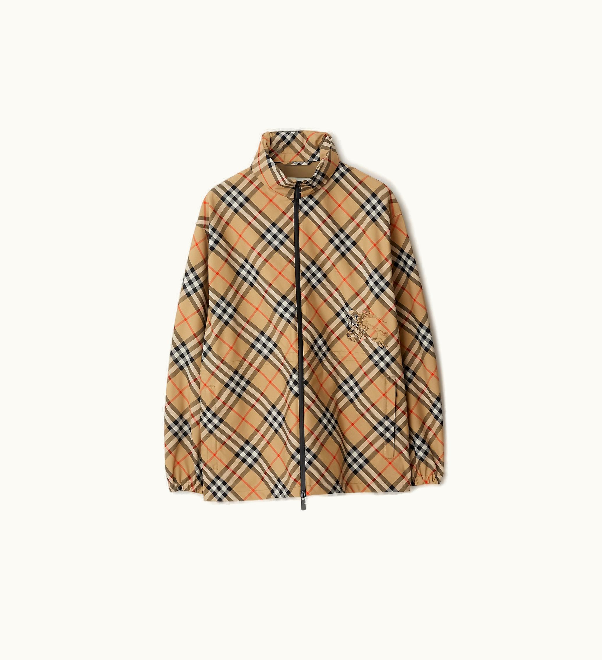 Burberry Burberry Check Twill Jacket In Sand