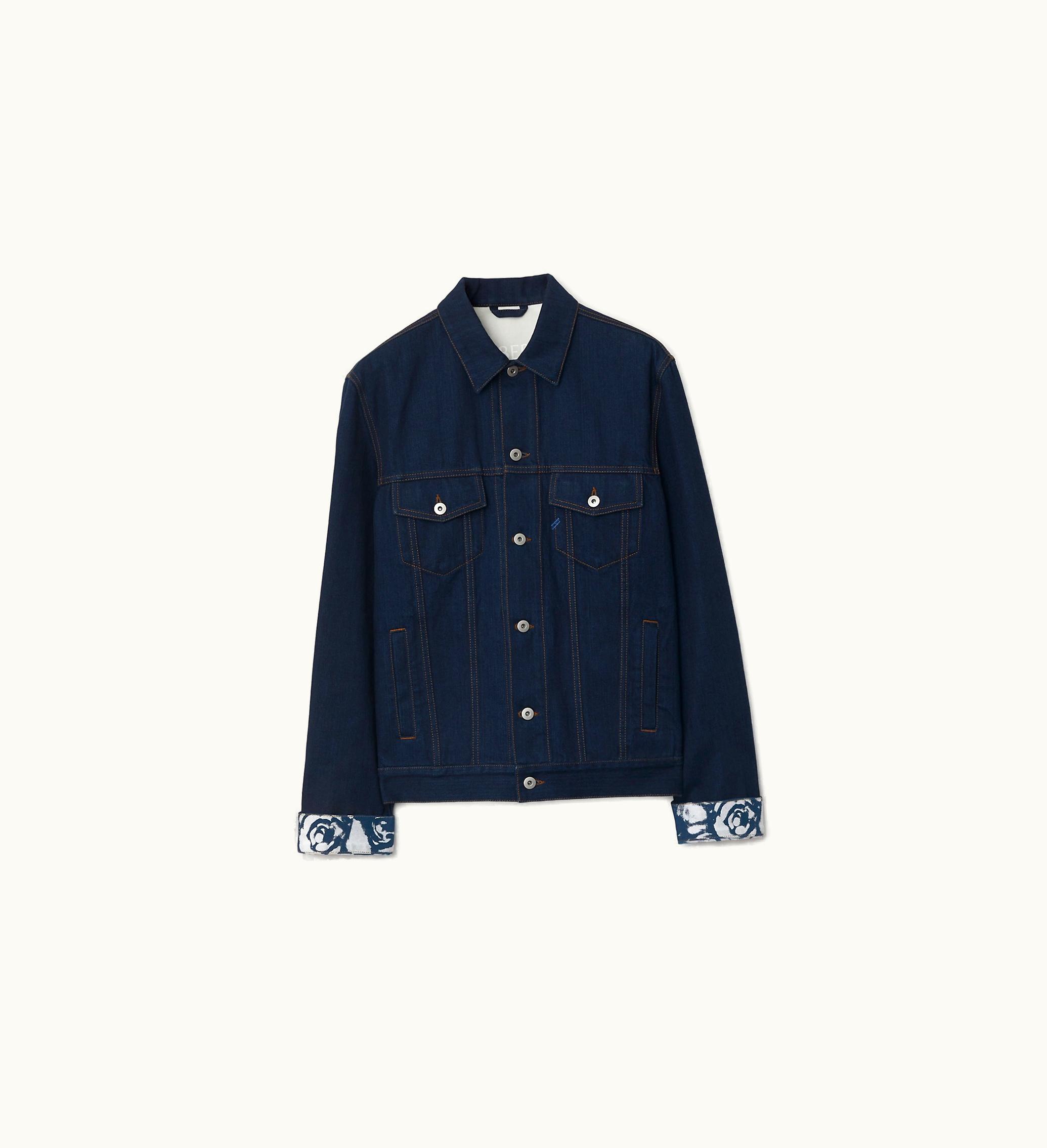 Burberry Burberry Heavyweight Denim Jacket In Indigo Blue - Men
