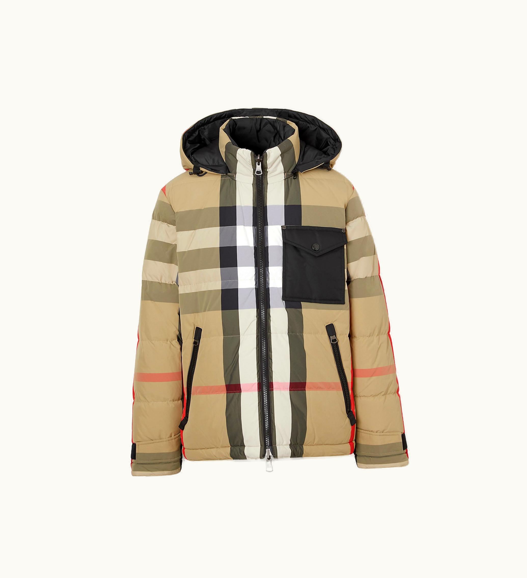 Burberry Burberry Reversible Check Puffer Jacket In Archive Beige - Men