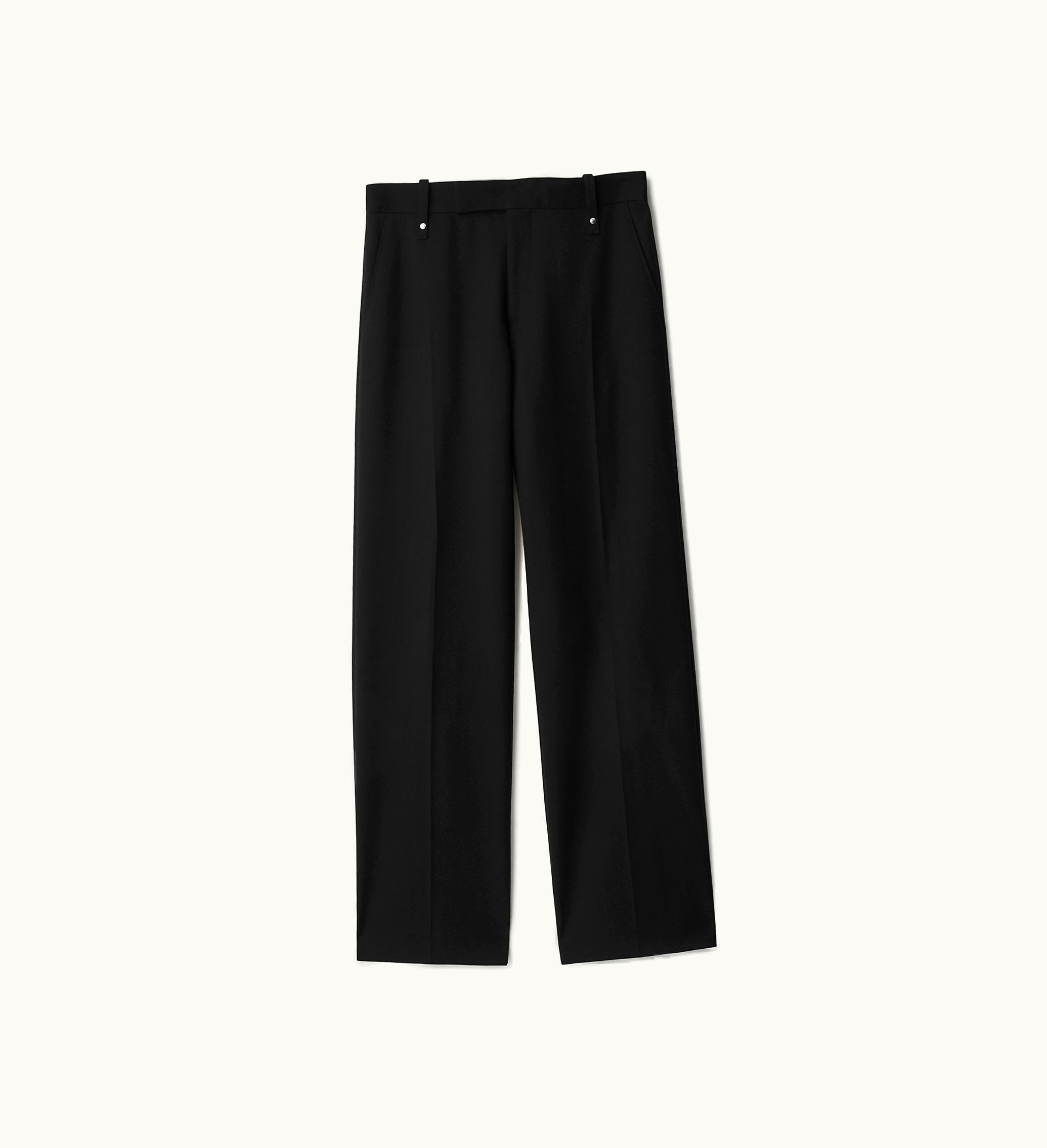 Burberry Burberry Wool Blend Tailored Trousers In Black - Men