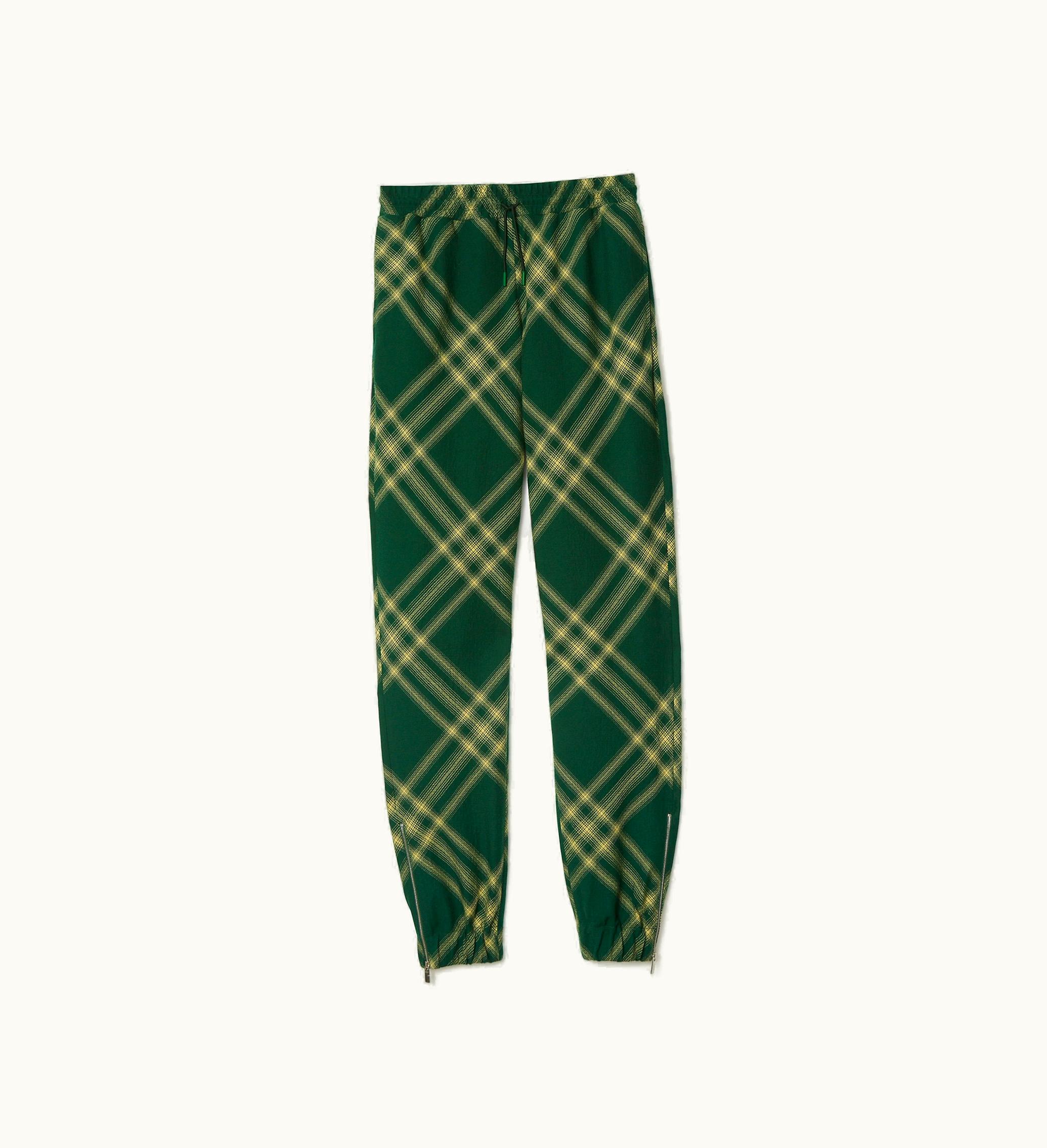 Burberry Burberry Check Wool Jogging Pants In Primrose - Men