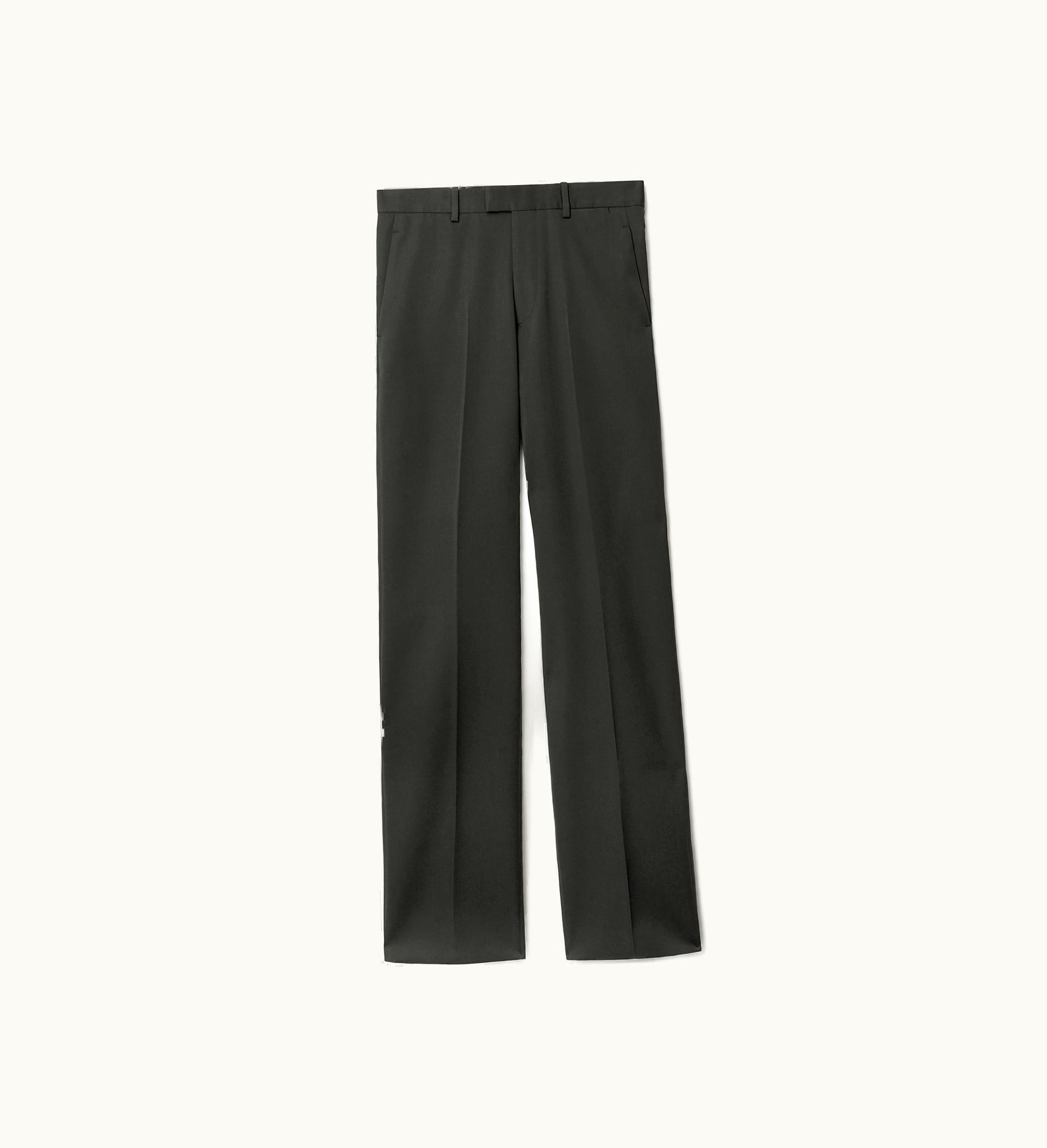 Burberry Burberry Wool Tailored Trousers In Onyx - Men