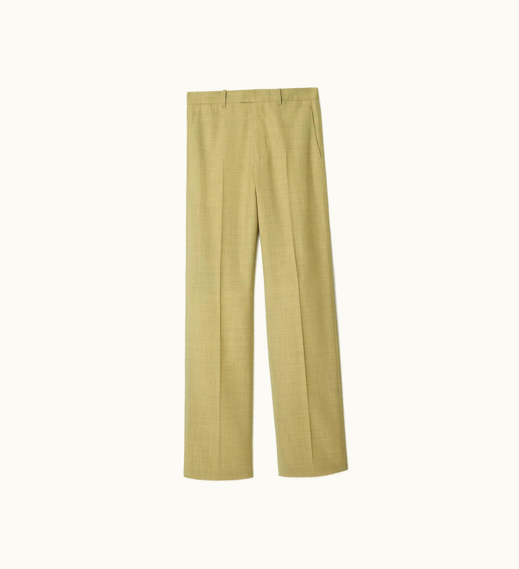 Burberry Burberry Wool Tailored Trousers In Hunter - Men