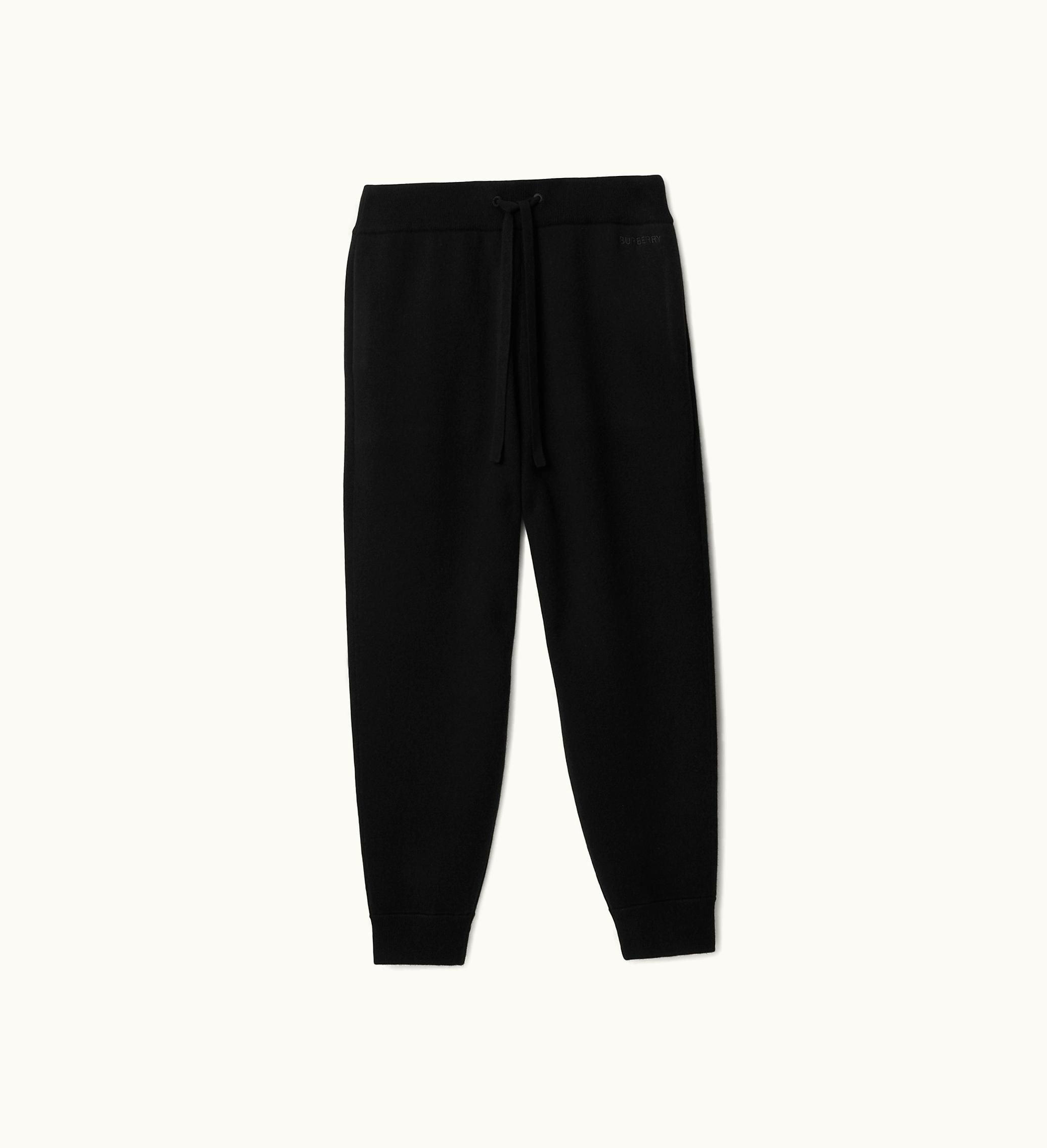 Burberry Burberry Cashmere Blend Jogging Pants In Black - Men