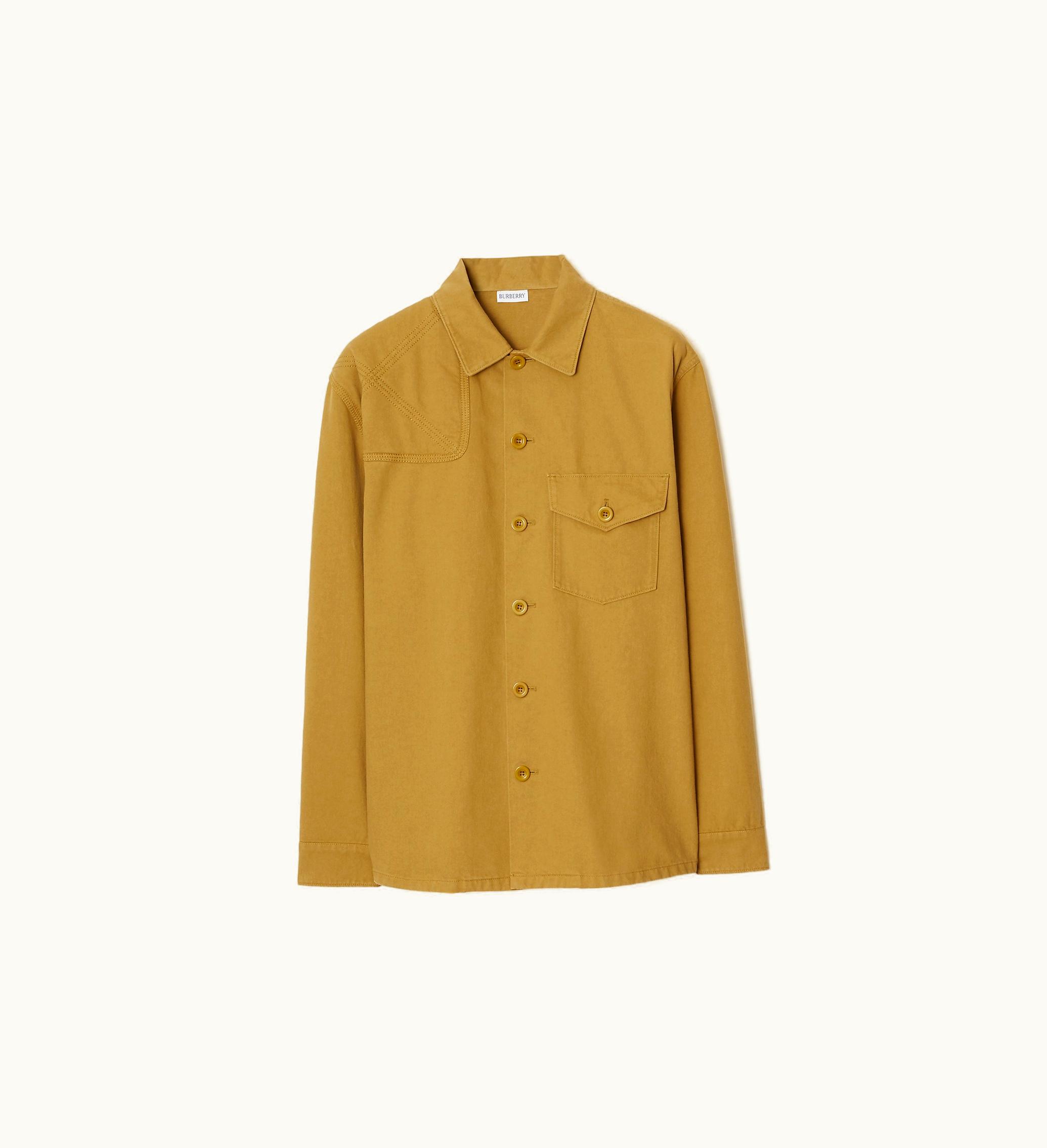 Burberry Burberry Panelled Cotton Shirt In Manilla - Men