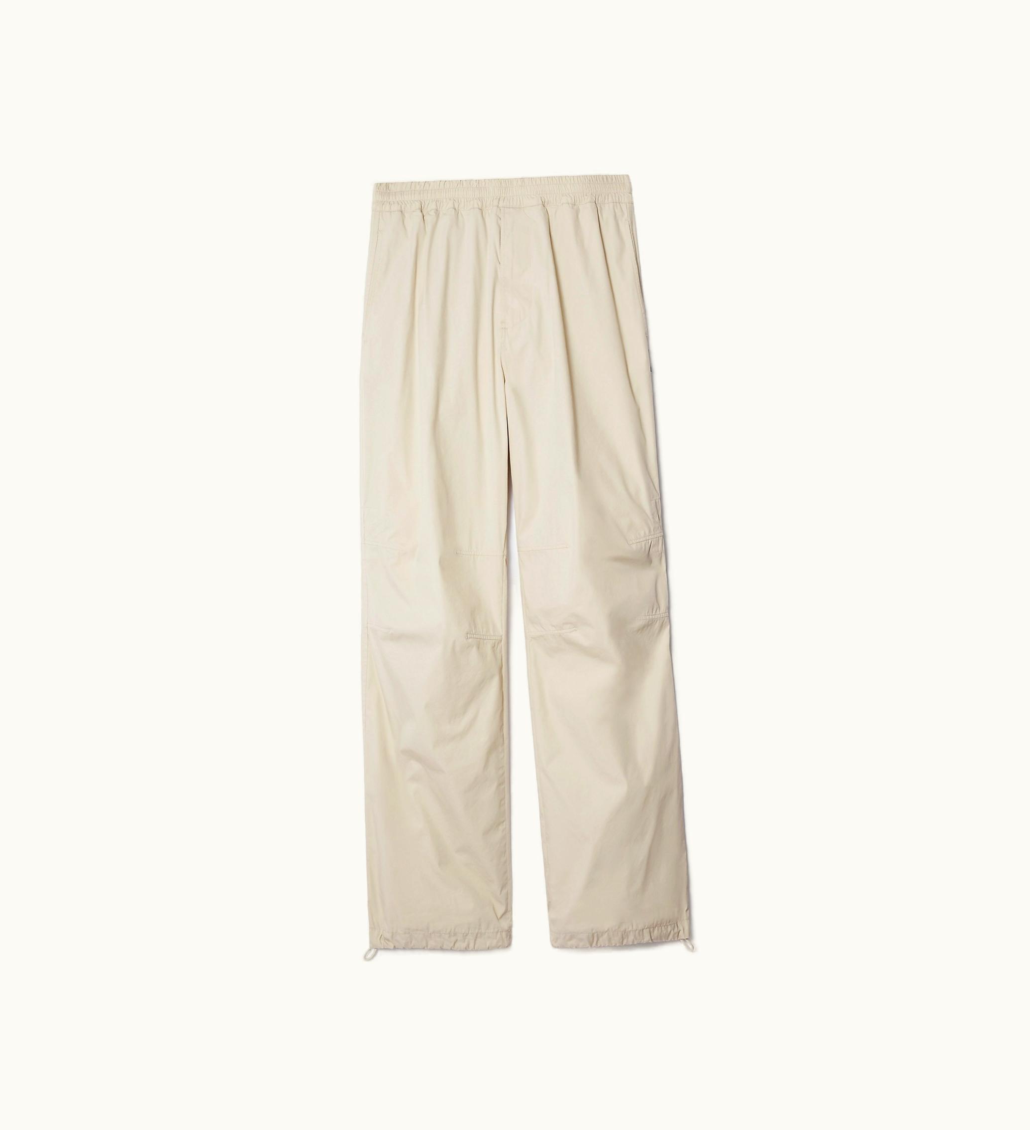 Burberry Burberry Cotton Blend Trousers In Wheat - Men