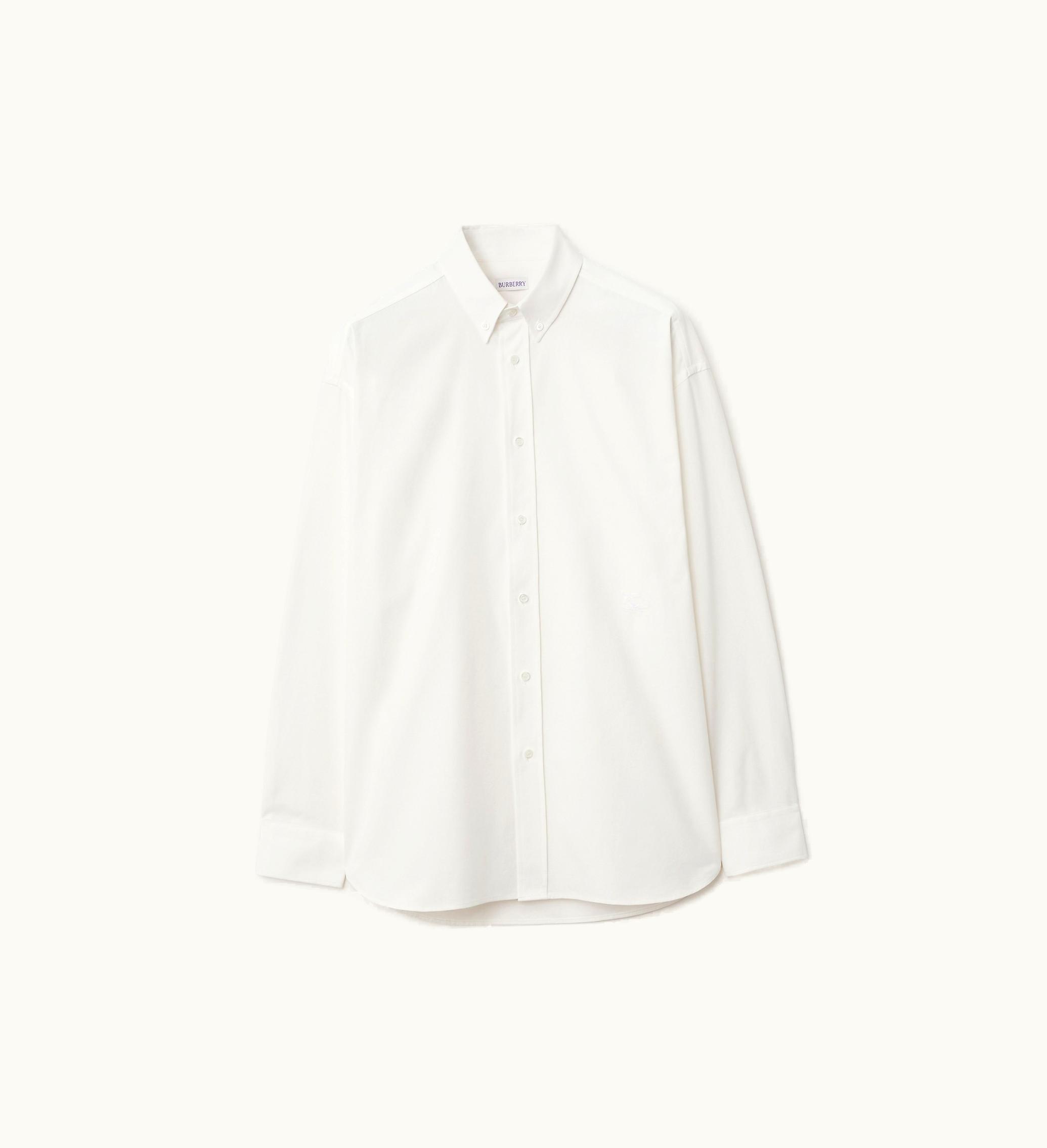 Burberry Burberry Cotton Oxford Shirt In Rain - Men