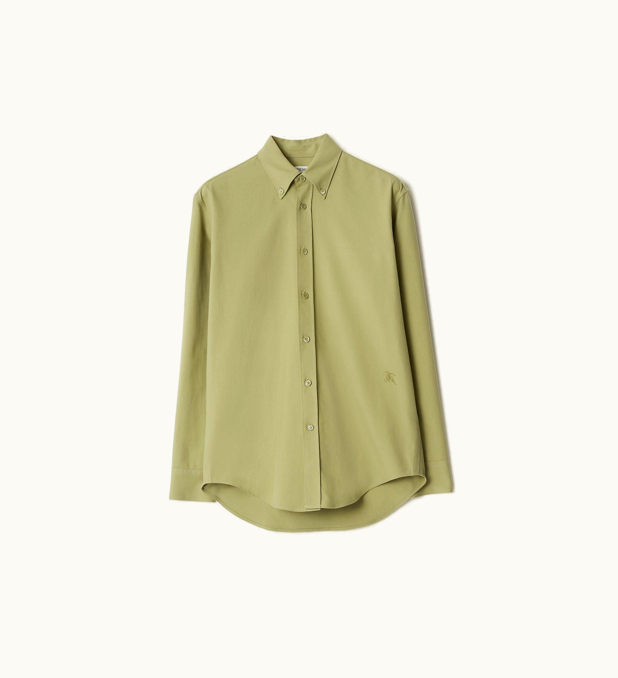 Burberry Burberry Cotton Oxford Shirt In Hunter - Men