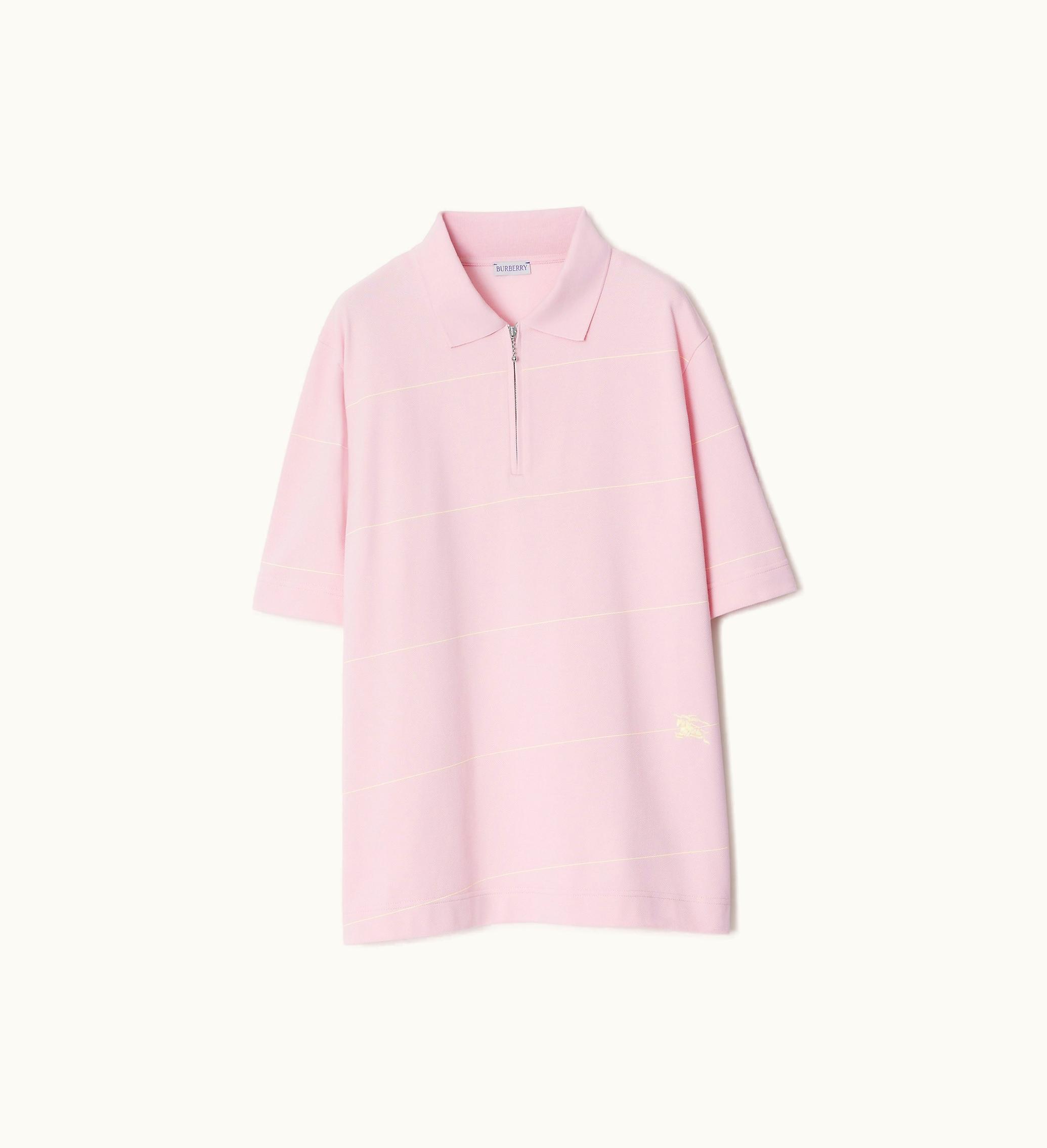 Burberry Burberry Striped Cotton Polo Shirt In Cameo - Men