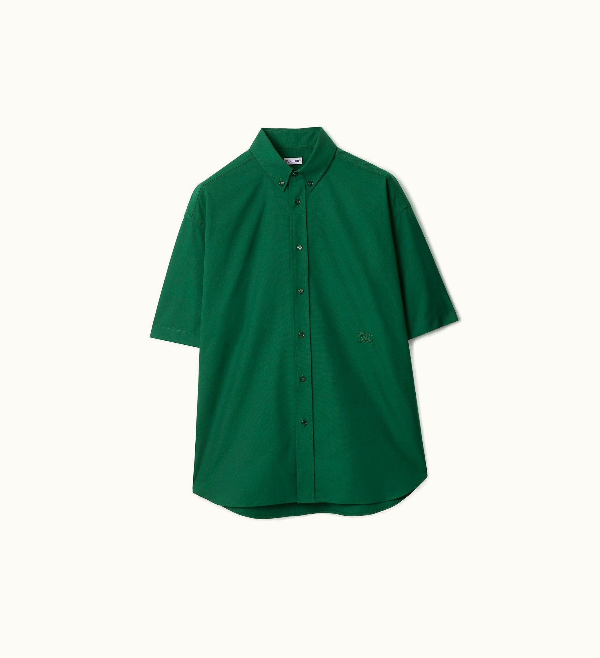 Burberry Burberry Cotton Oxford Shirt In Ivy - Men