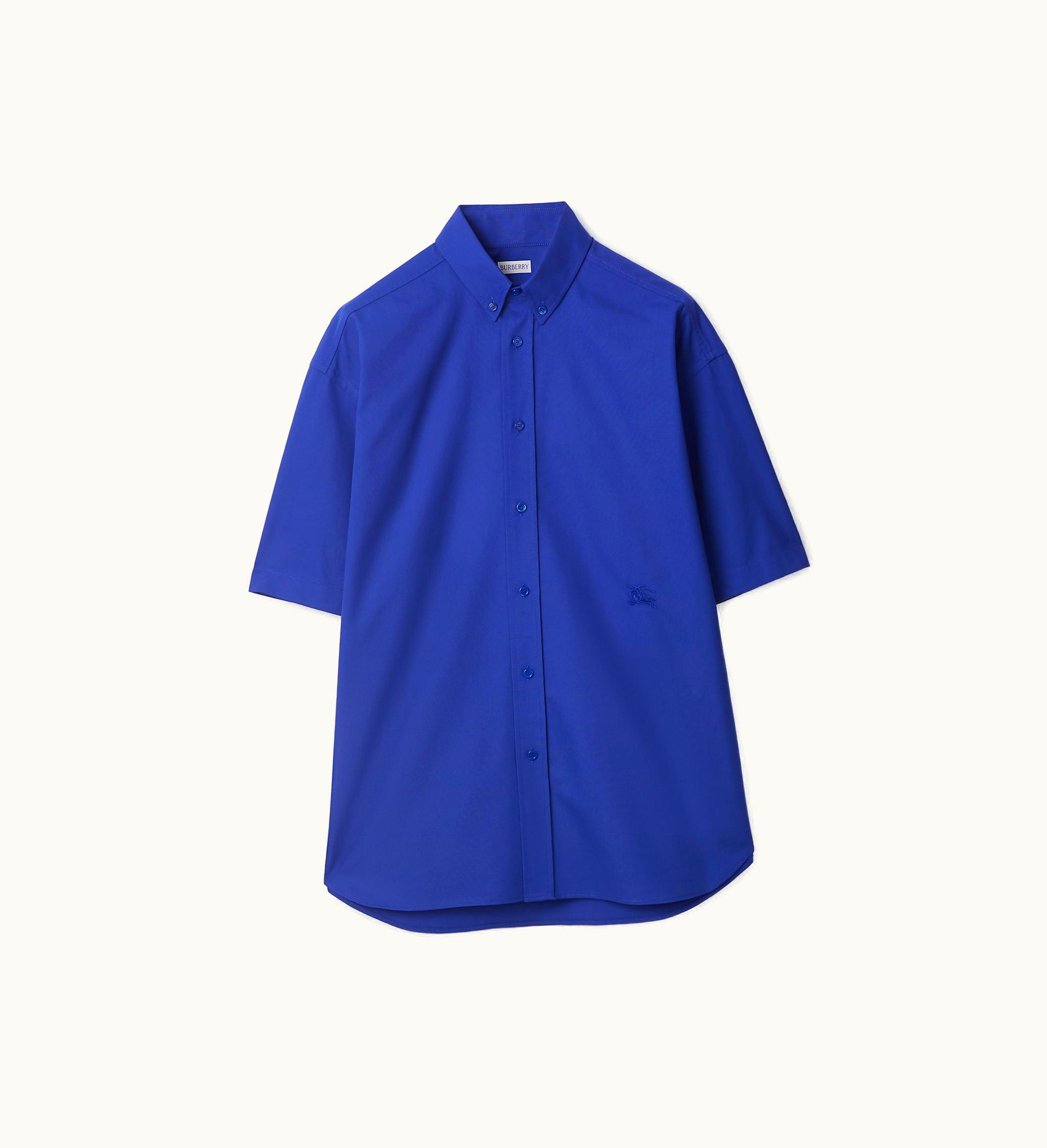 Burberry Burberry Cotton Oxford Shirt In Knight - Men Knight