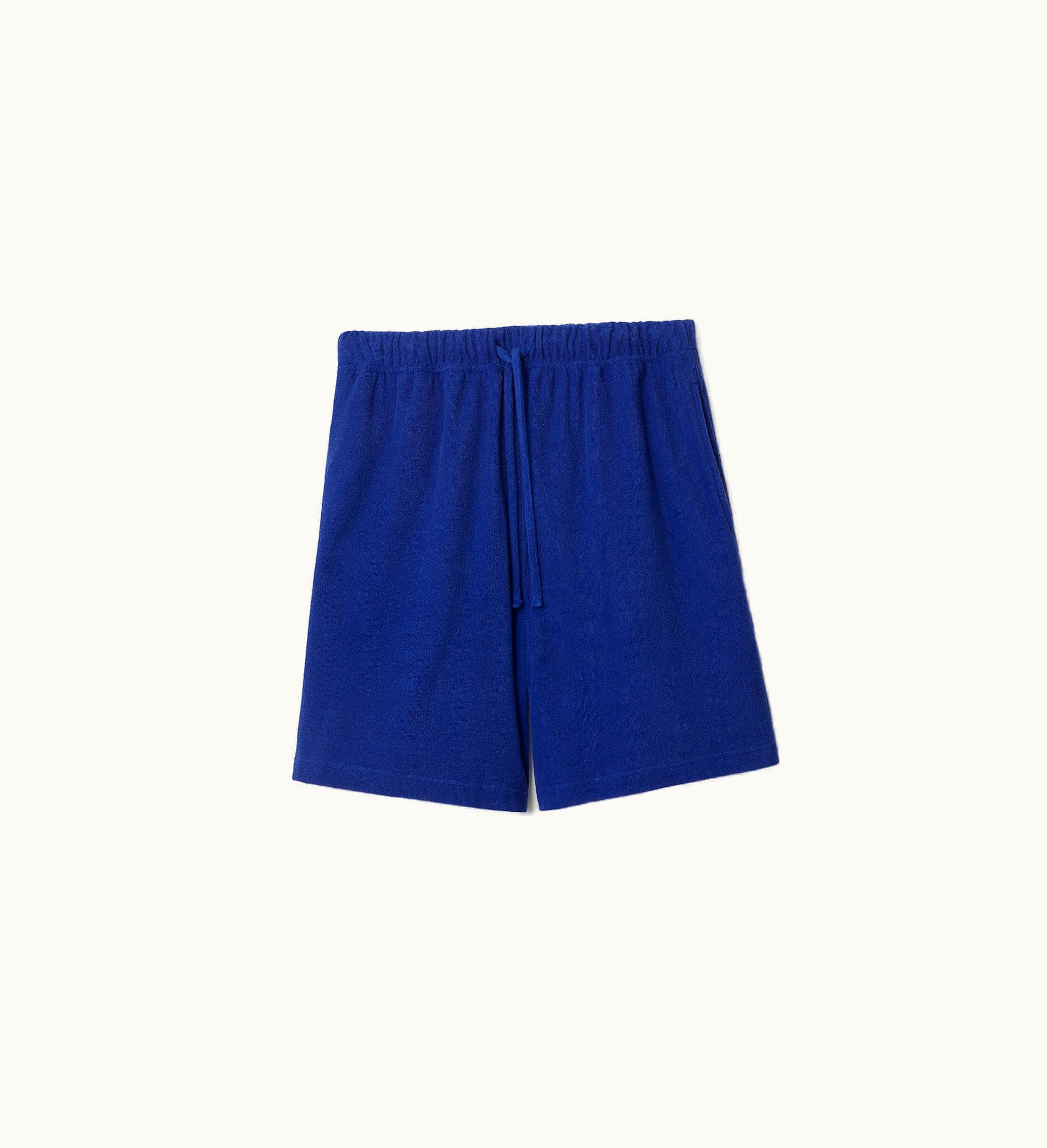 Burberry Burberry Cotton Towelling Shorts In Knight - Men
