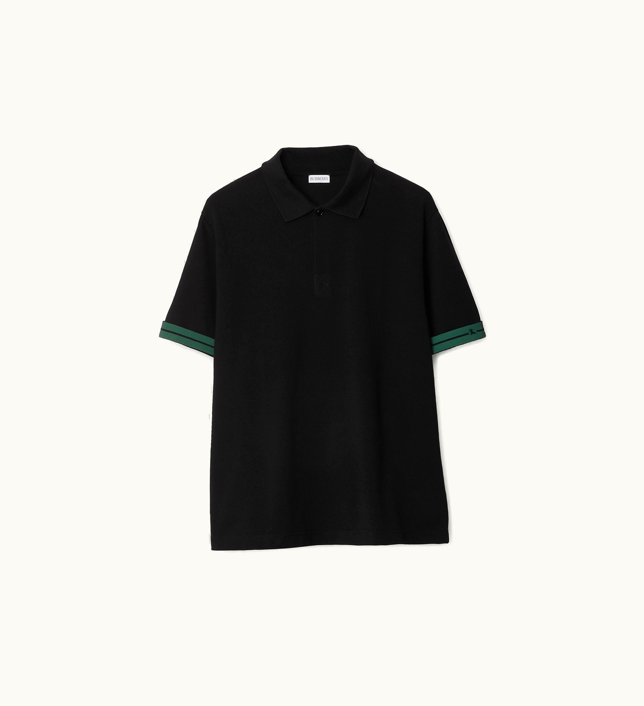 Burberry Burberry Cotton Polo Shirt In Black - Men 80821271009
