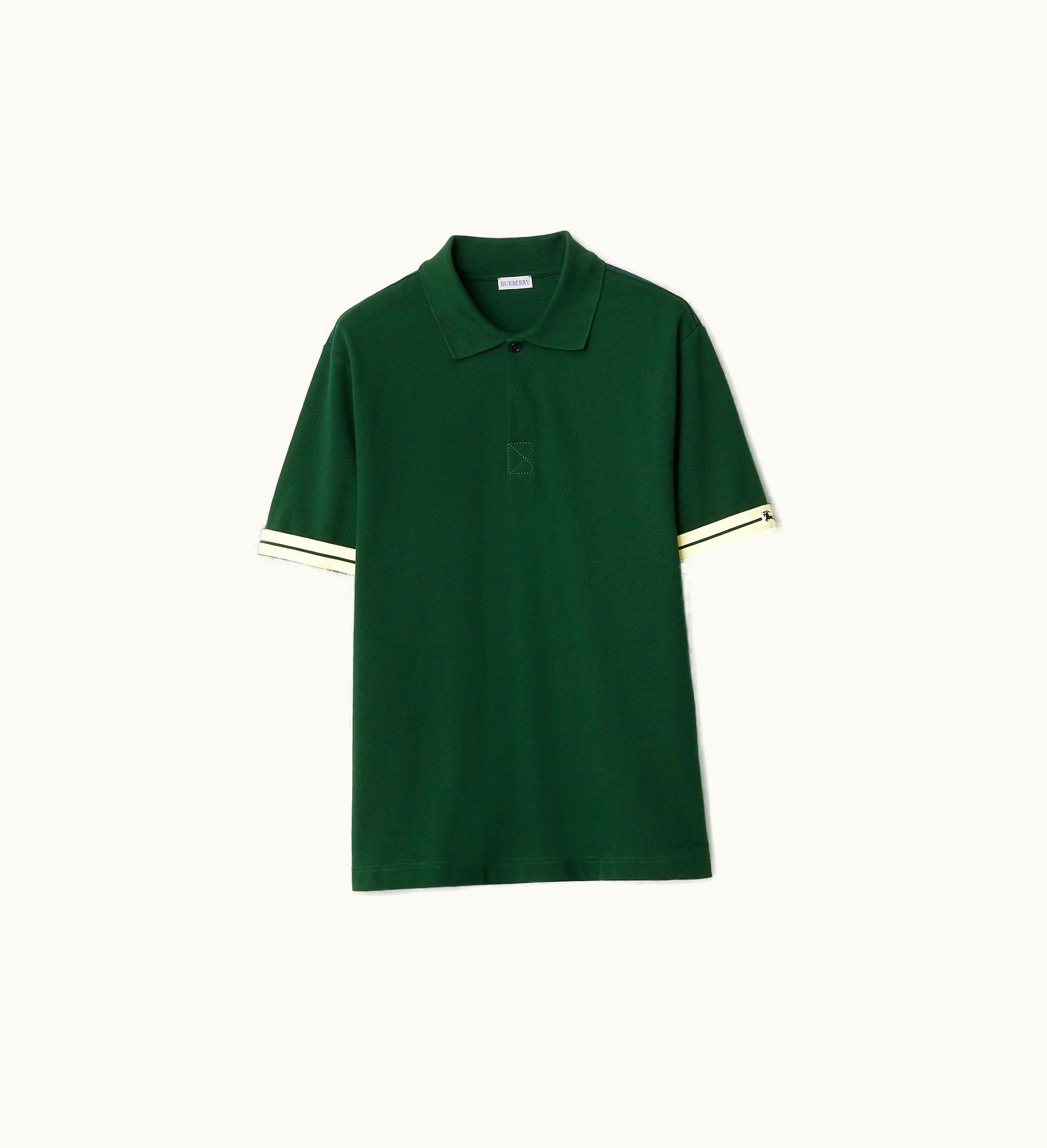 Burberry Burberry Cotton Polo Shirt In Ivy - Men