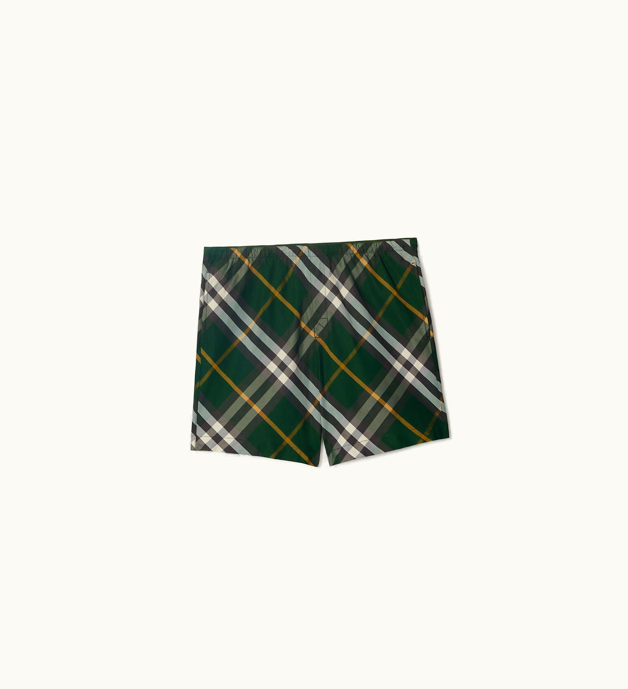 Burberry Burberry Check Swim Shorts In Ivy - Men