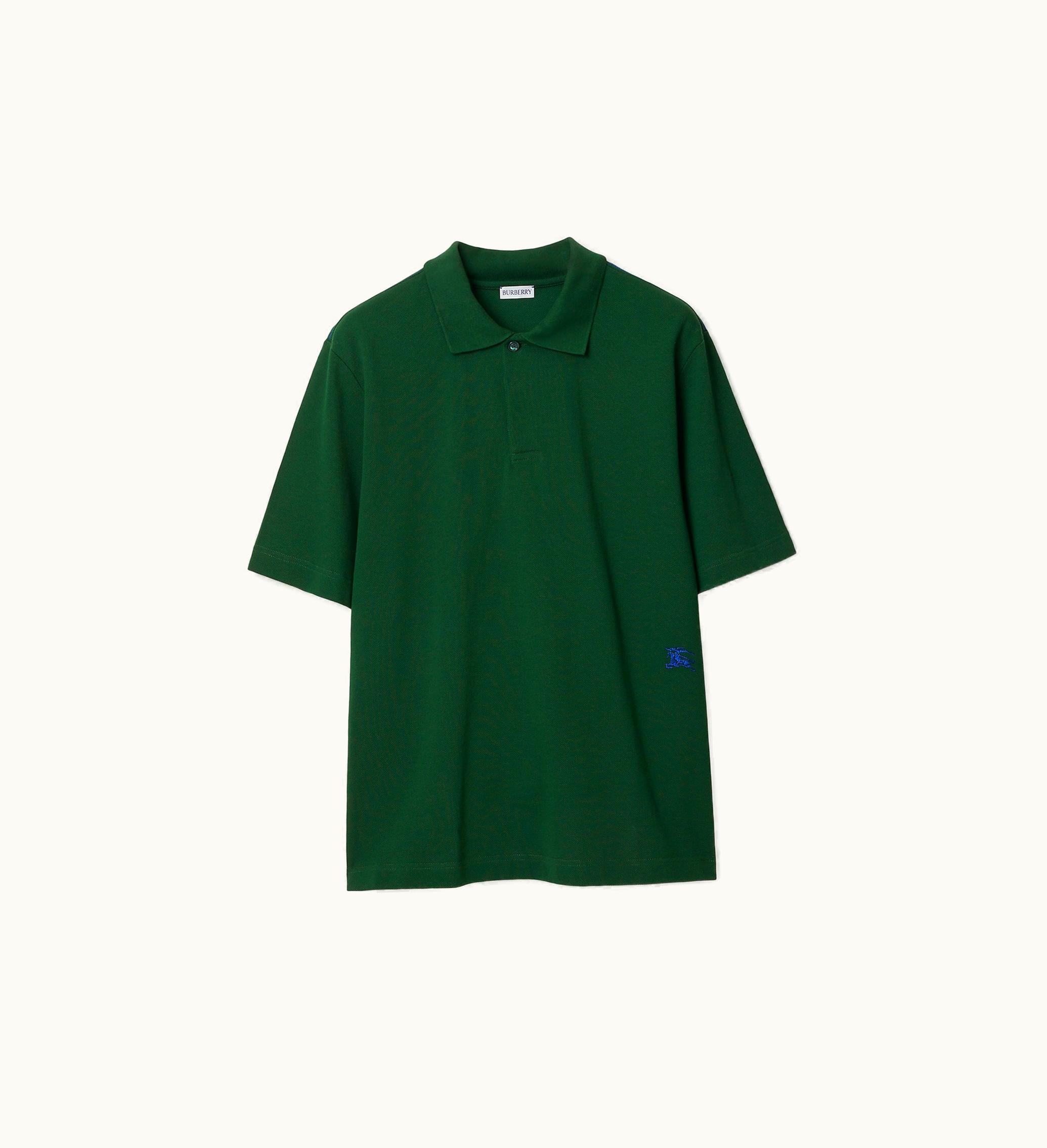 Burberry Burberry Cotton Polo Shirt In Ivy - Men Ivy