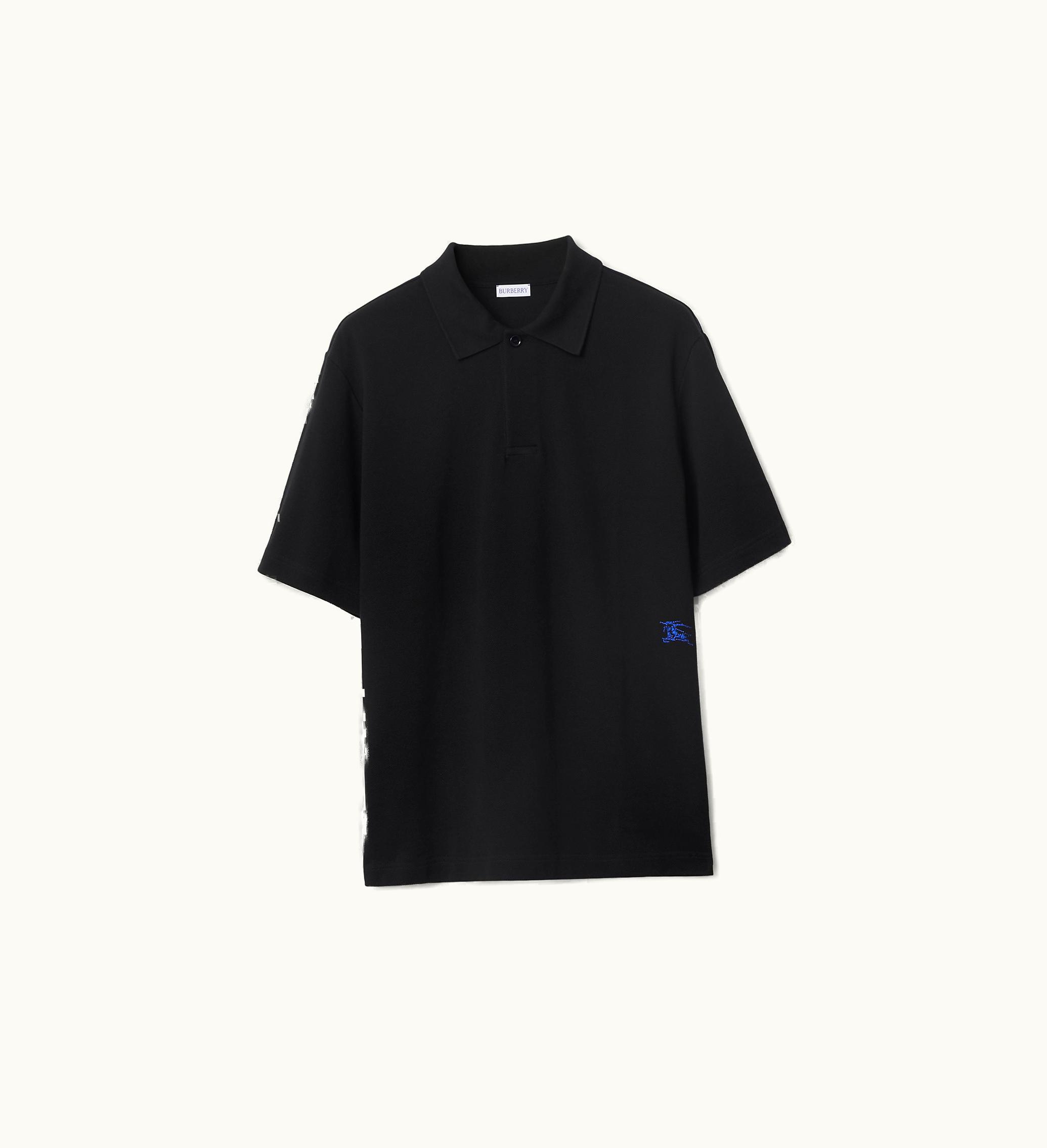 Burberry Burberry Cotton Polo Shirt In Black - Men 80836001009