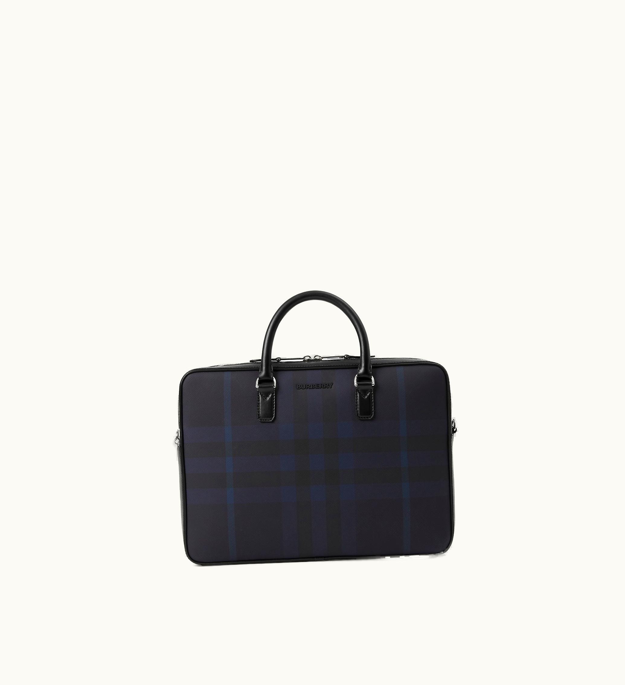 Burberry Burberry Slim Ainsworth Briefcase In Navy - Men