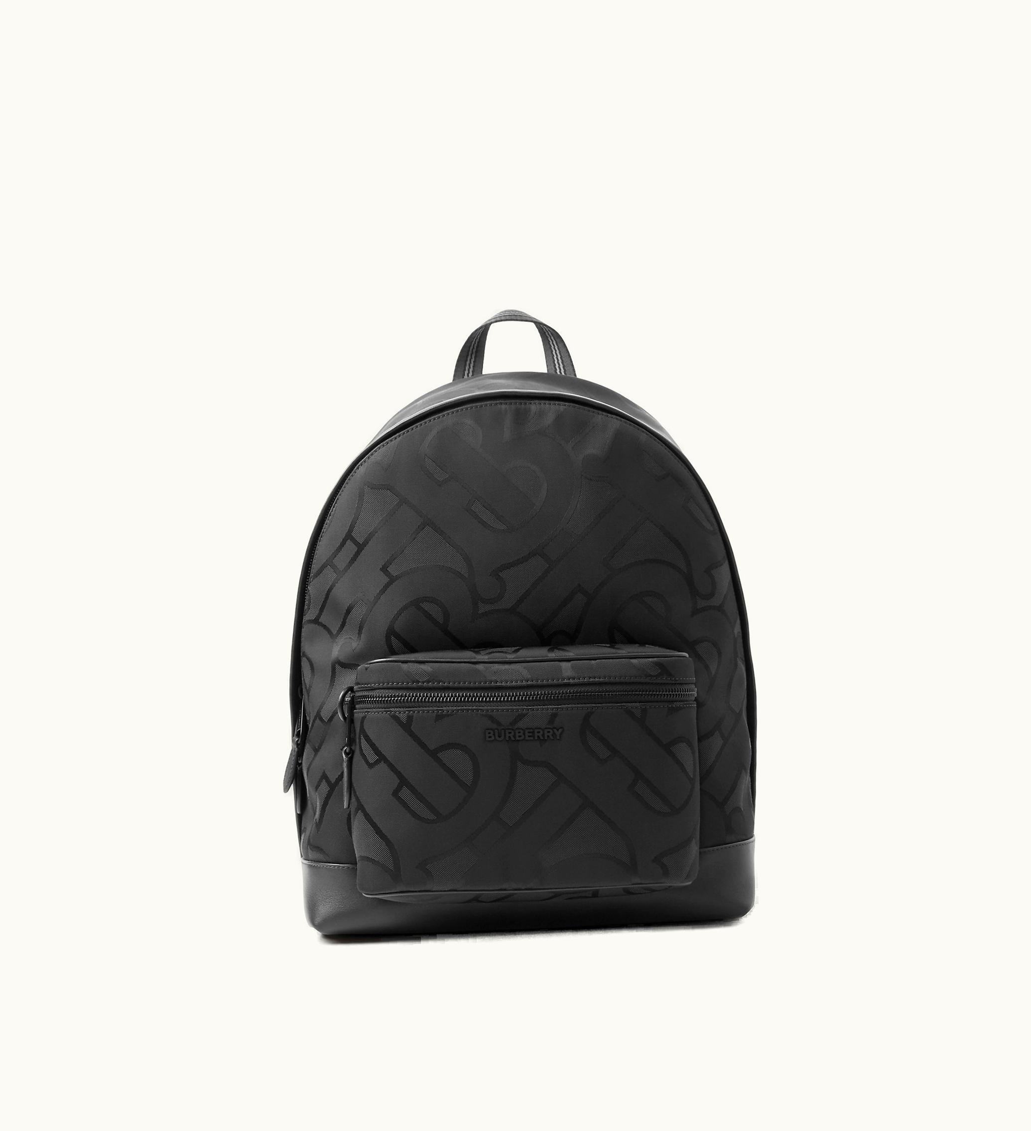 Burberry Burberry Monogram Backpack In Black - Men, Nylon