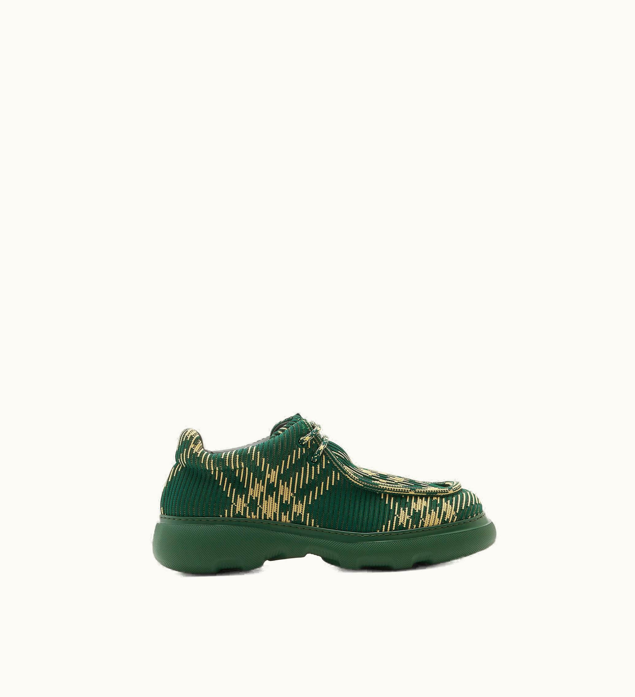 Burberry Burberry Check Woven Creeper Shoes In Primrose - Men