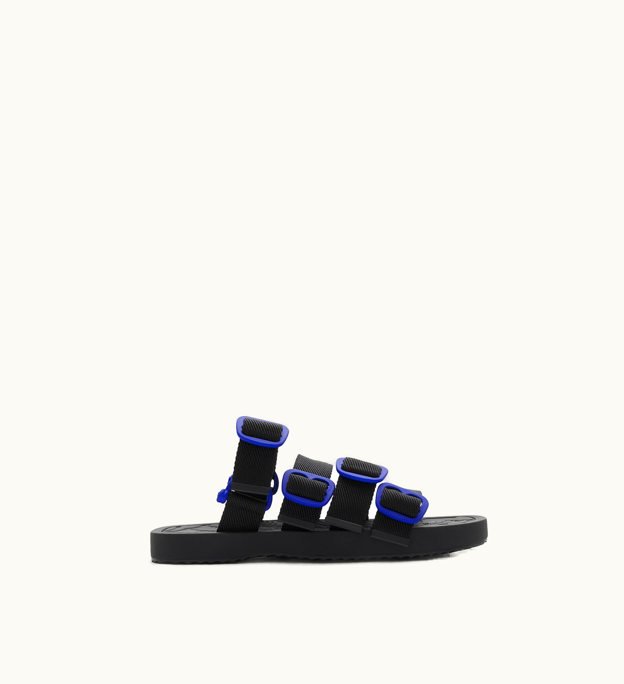 Burberry Burberry Nylon Strap Sandals In Black - Men