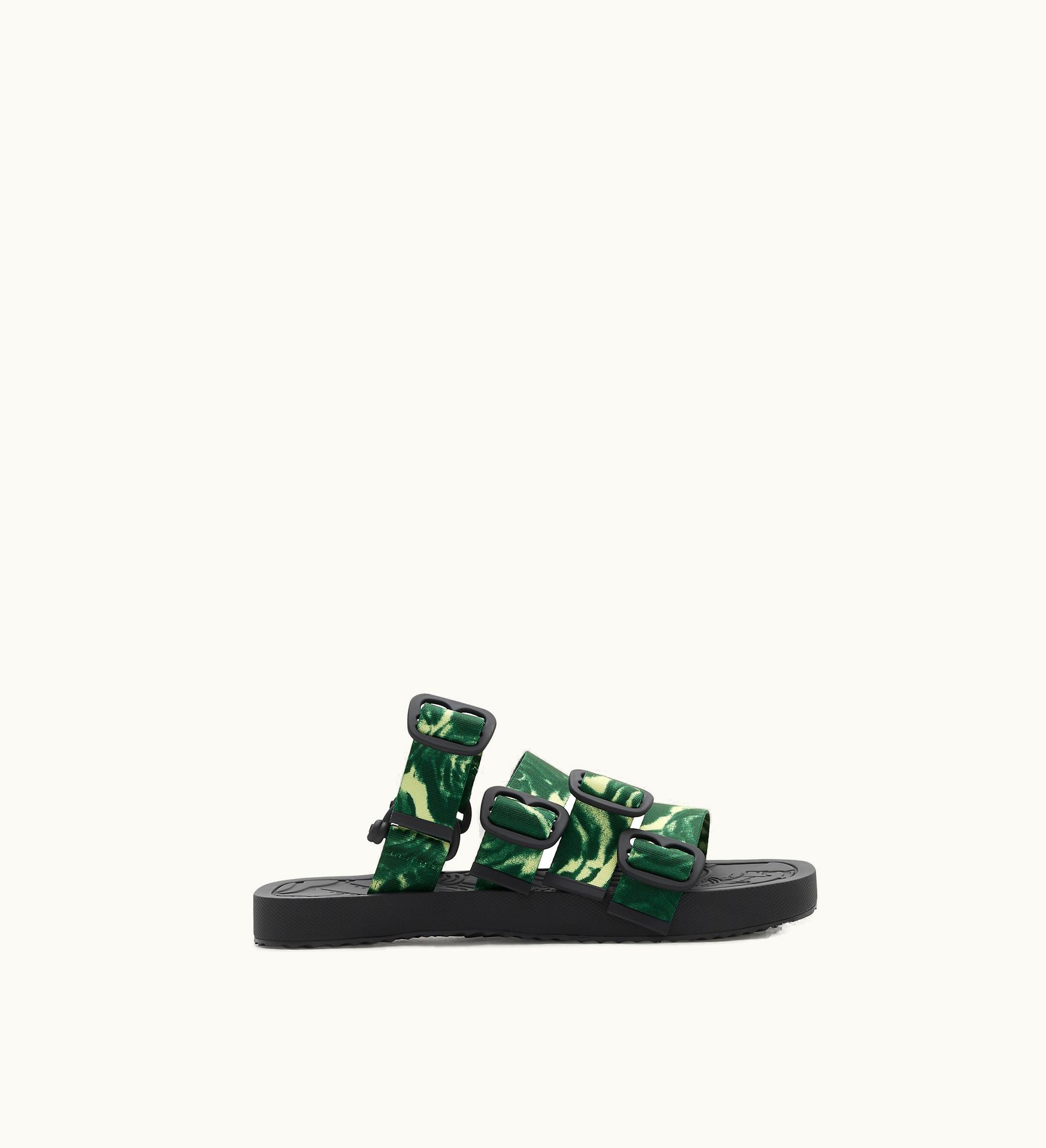 Burberry Burberry Rose Nylon Strap Sandals In Ivy - Men