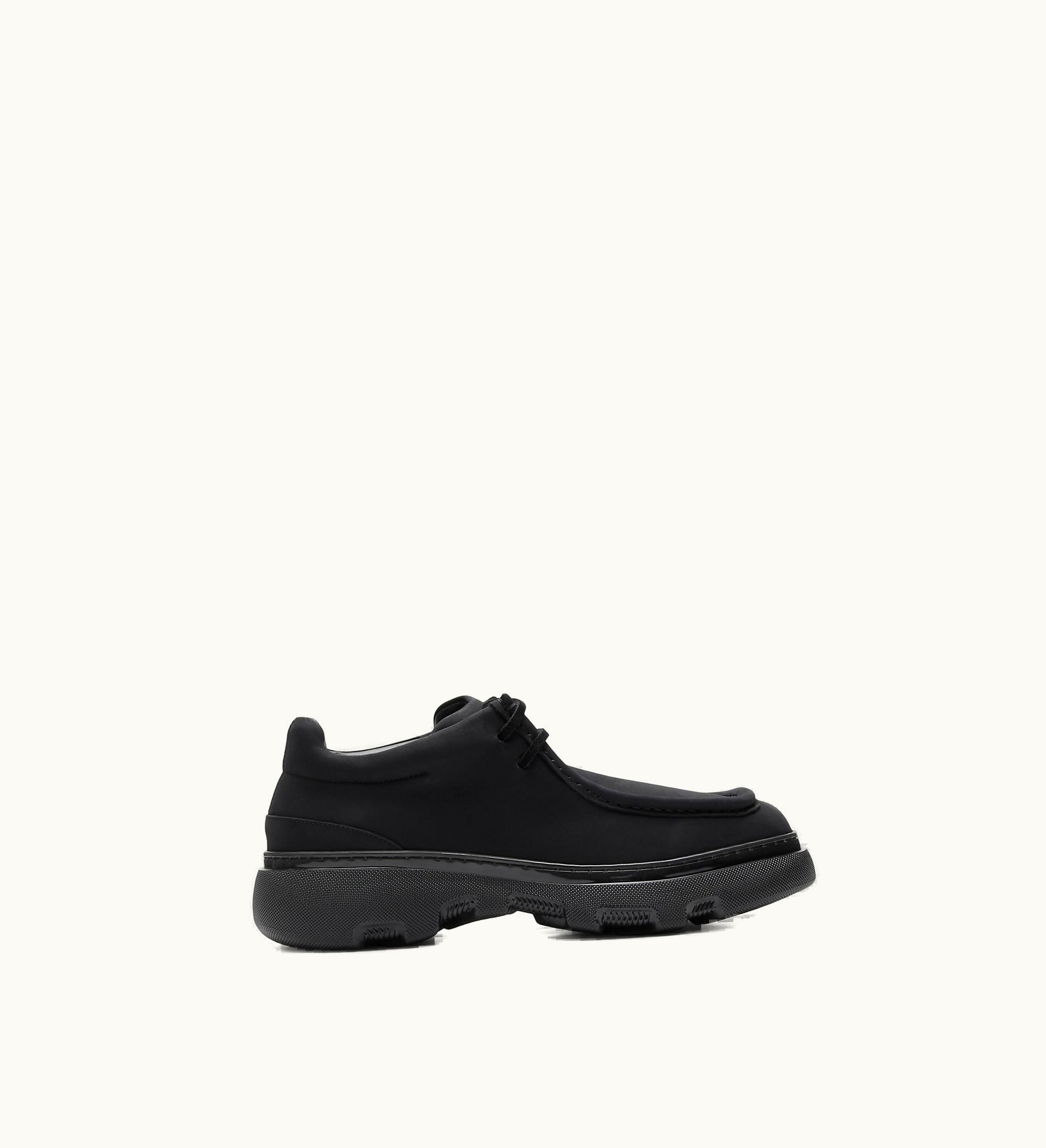 Burberry Burberry Nubuck Creeper Shoes In Black - Men