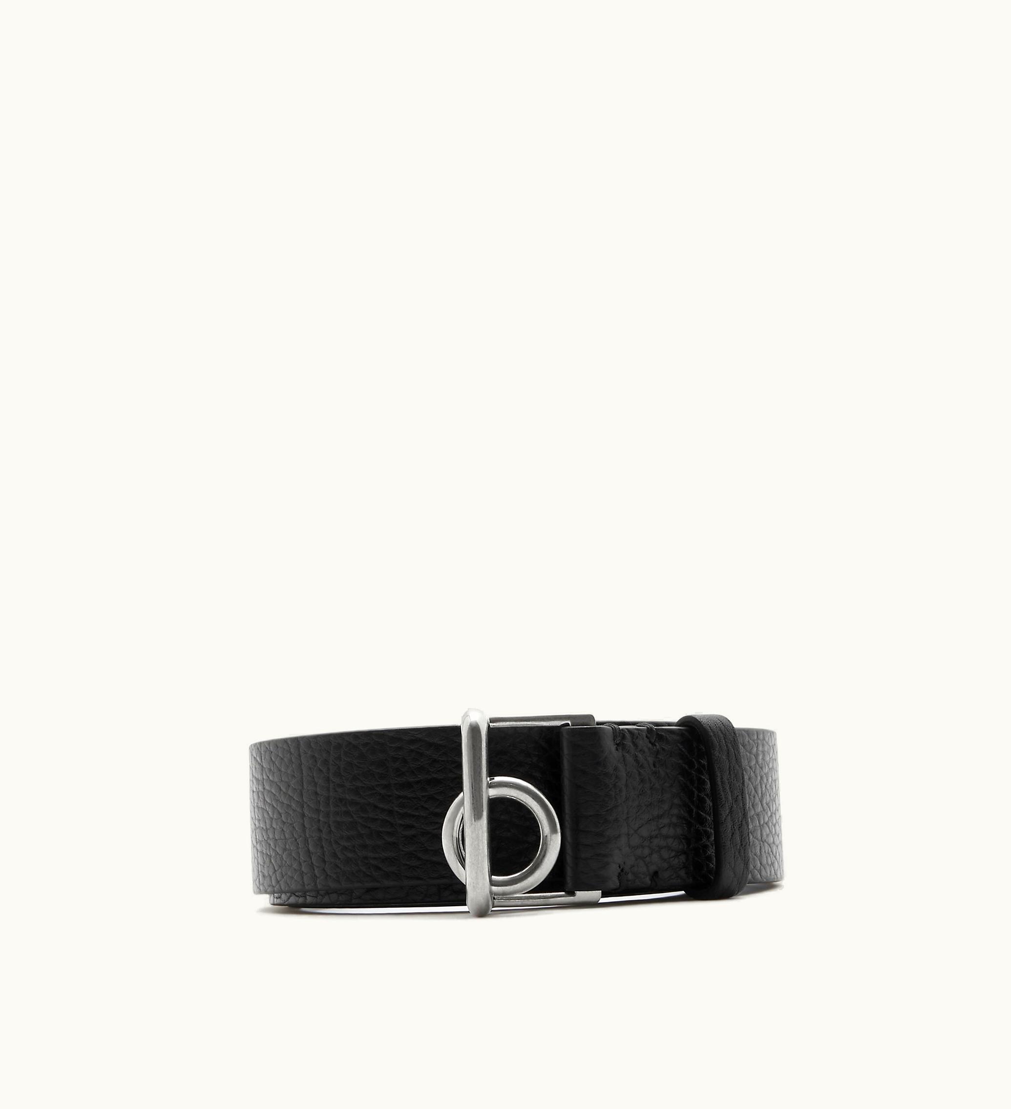 Burberry Burberry Leather Rocking Horse Belt In Black
