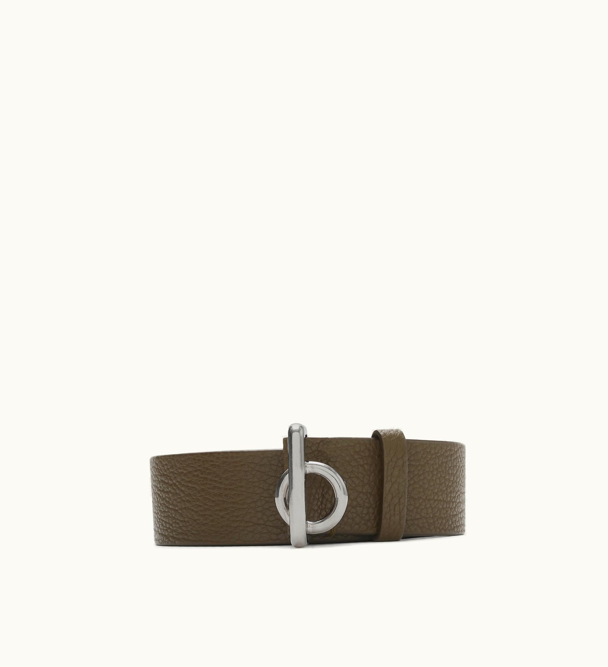 Burberry Burberry Leather Rocking Horse Belt In Military