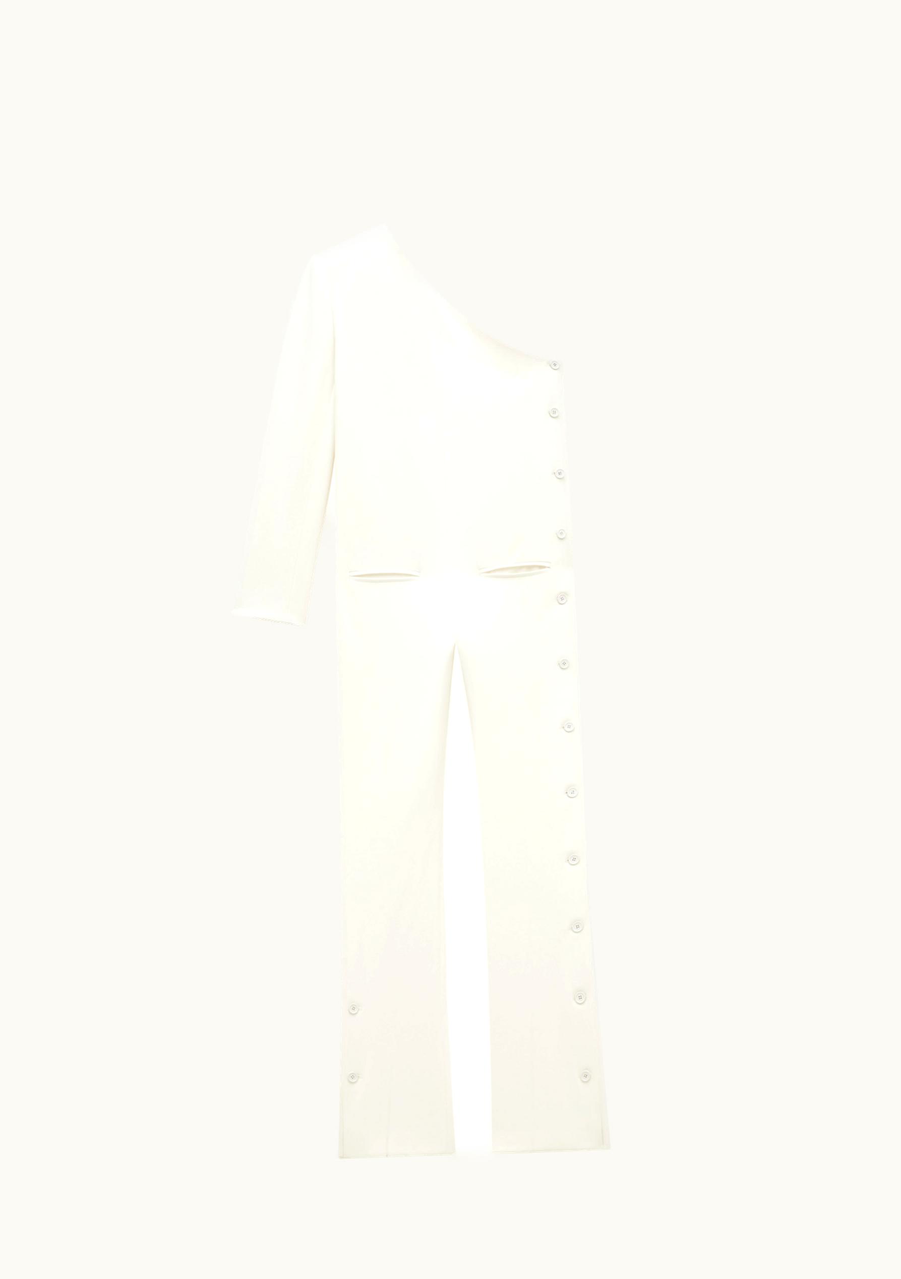 Courrèges Courrèges Asymetrical Heritage Crepe Jumpsuit