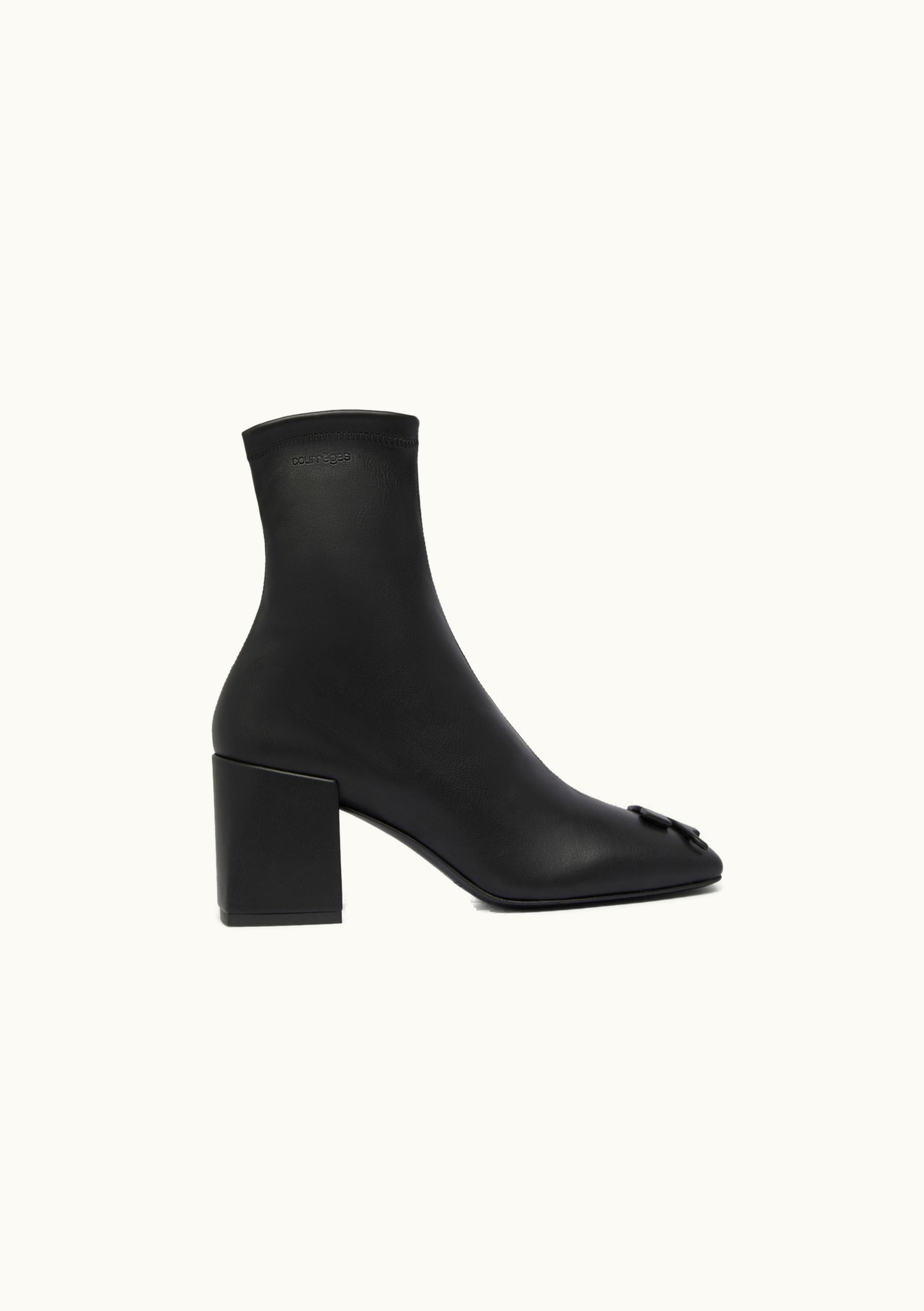 Courrèges Courrèges Heritage AC Stretch Vinyl Ankle Boots Black