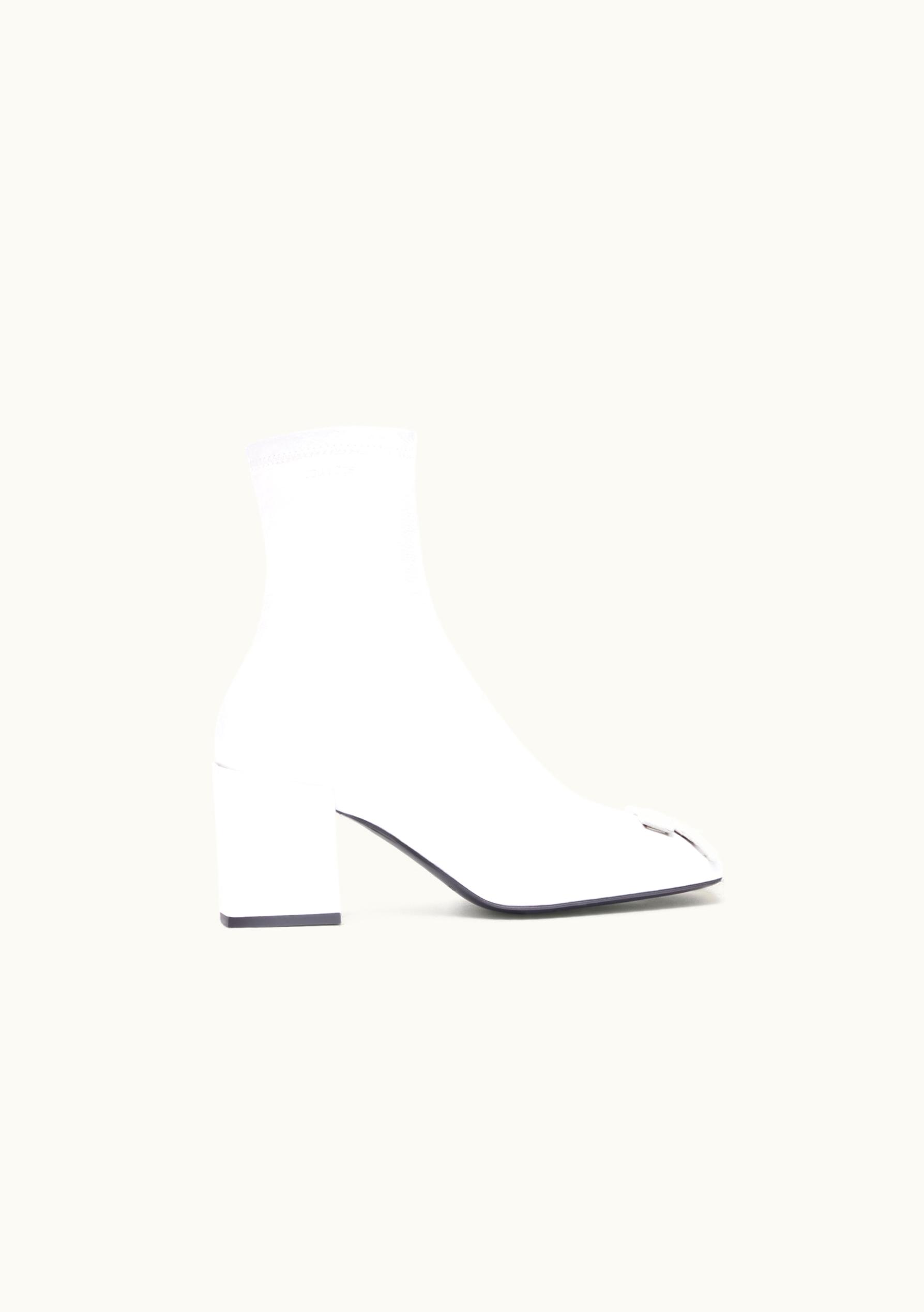 Courrèges Courrèges Heritage Stretch Vinyl Ankle Boots Dirty White
