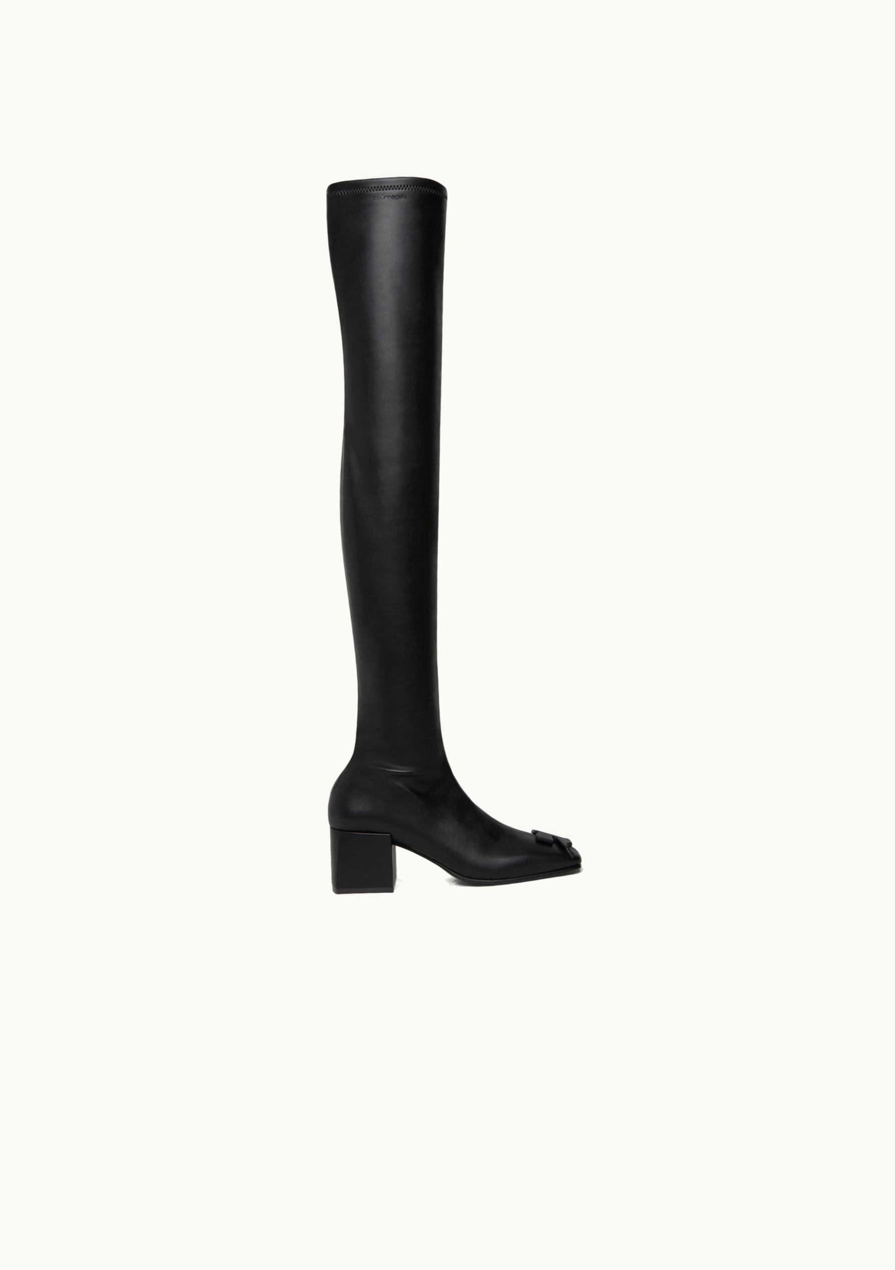 Courrèges Courrèges Heritage Knee High Boots In Vegan Nappa