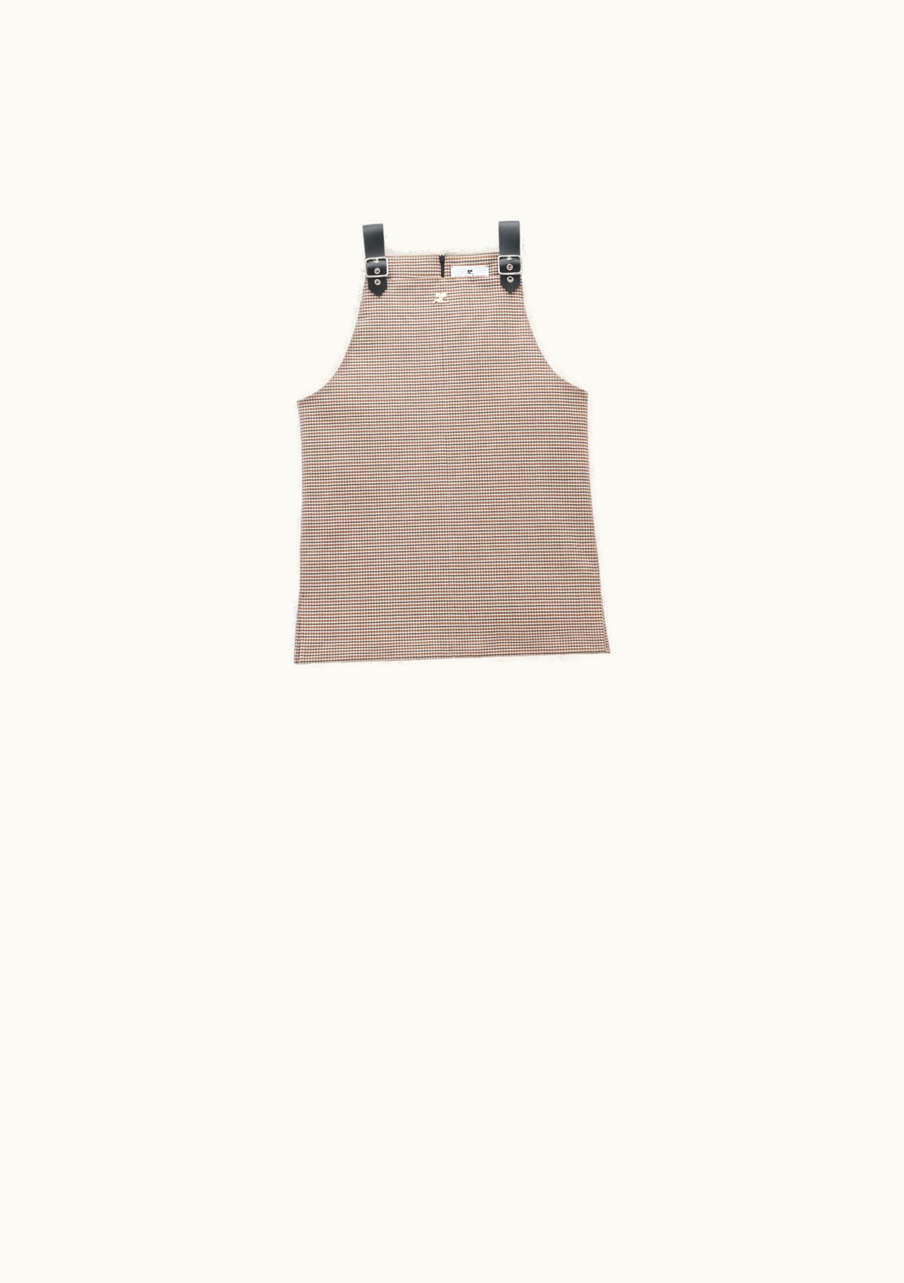 Courrèges Courrèges Sailor Buckle Checked Top