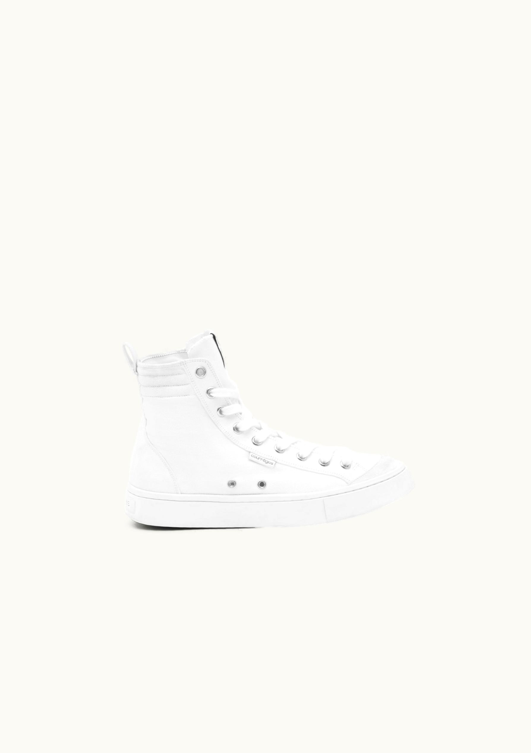 Courrèges Courrèges Heritage 01 High-Top Canvas Sneakers Blanc