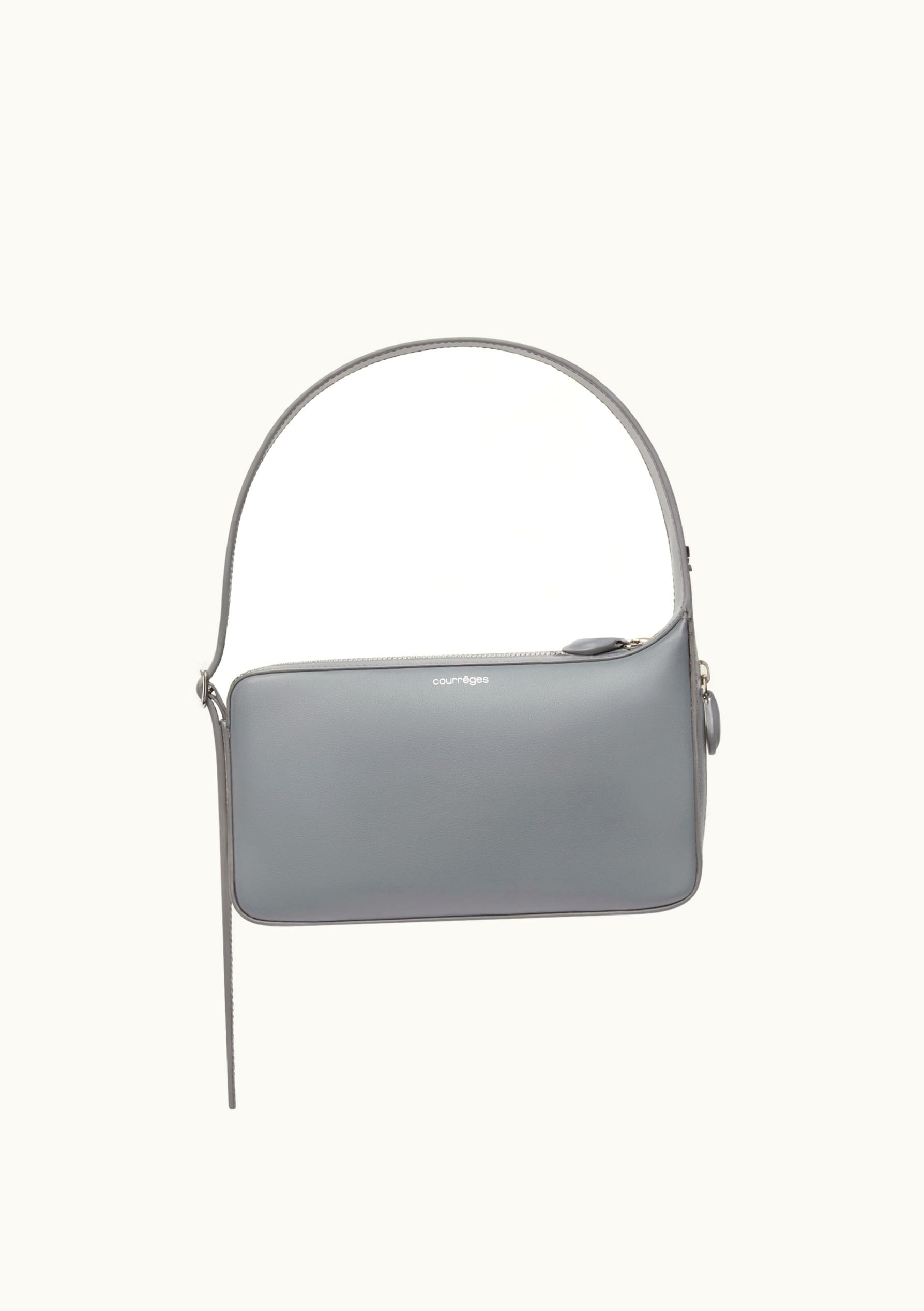 Courrèges Courrèges Racer Baguette Leather Bag Steel Grey