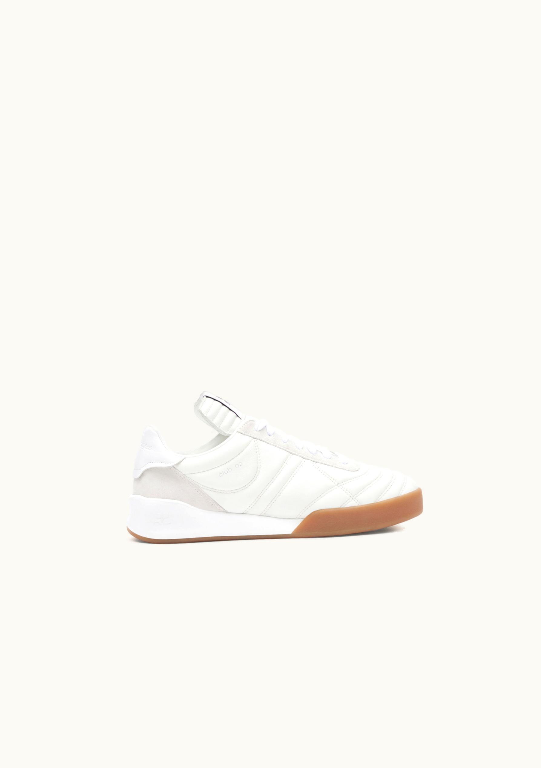 Courrèges Courrèges Club02 Leather Sneakers Heritage White