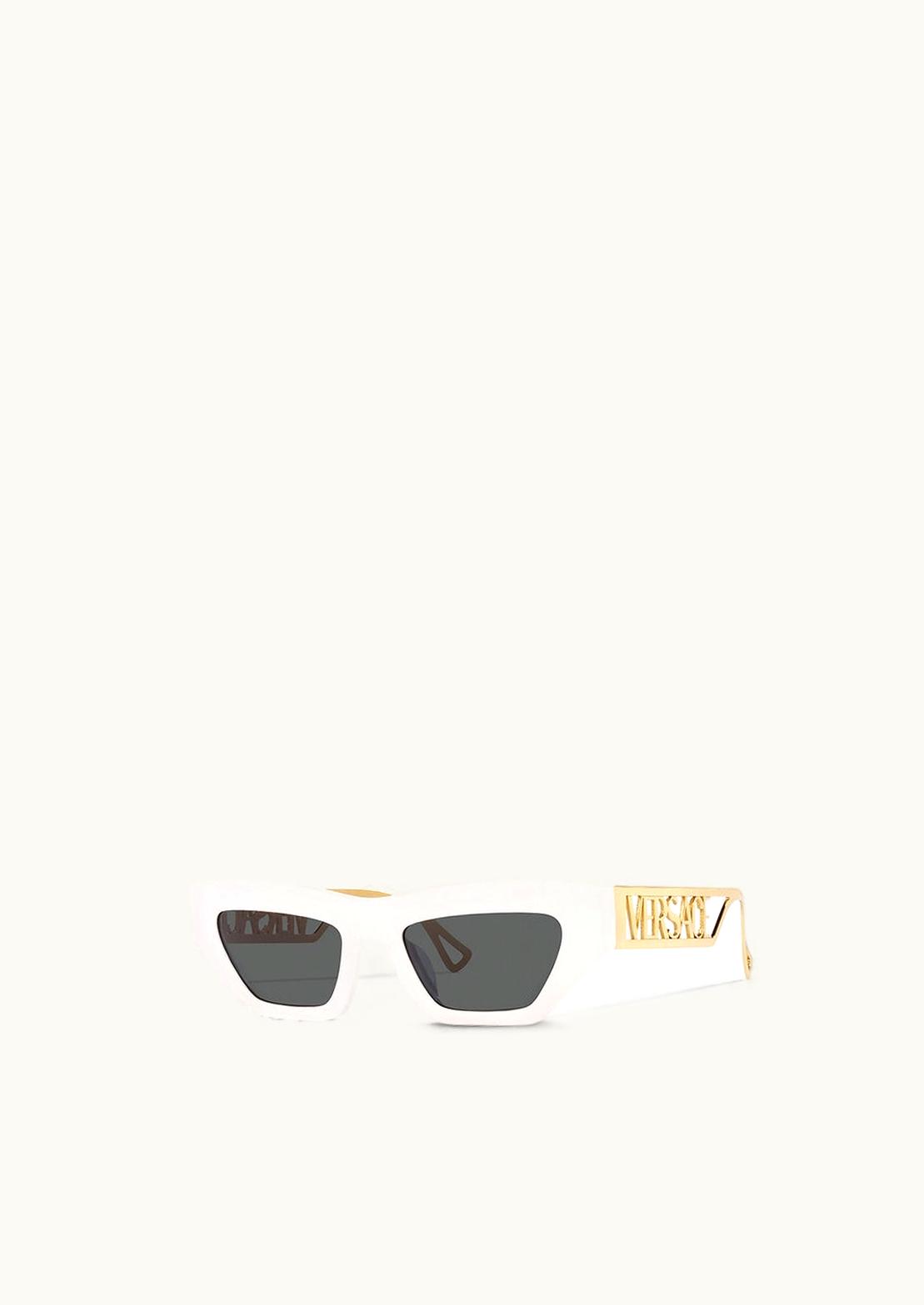 Versace Versace 90s Vintage Logo Cat-Eye Sunglasses Pink, Gold