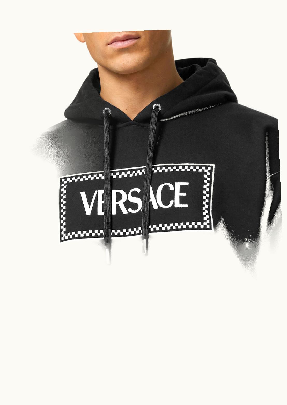 Versace Versace Vintage Logo Cotton Hoodie Black