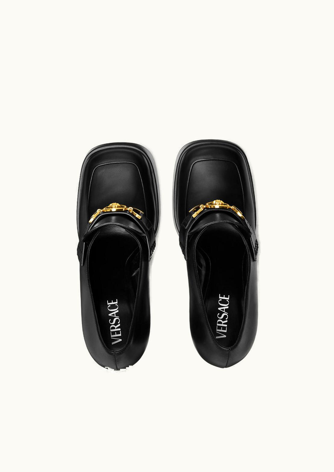 Versace Versace Medusa '95 Leather Platform Mules Black