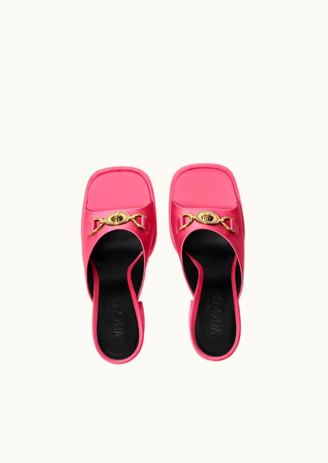 Versace Versace Aevitas Satin Platform Mules Pink