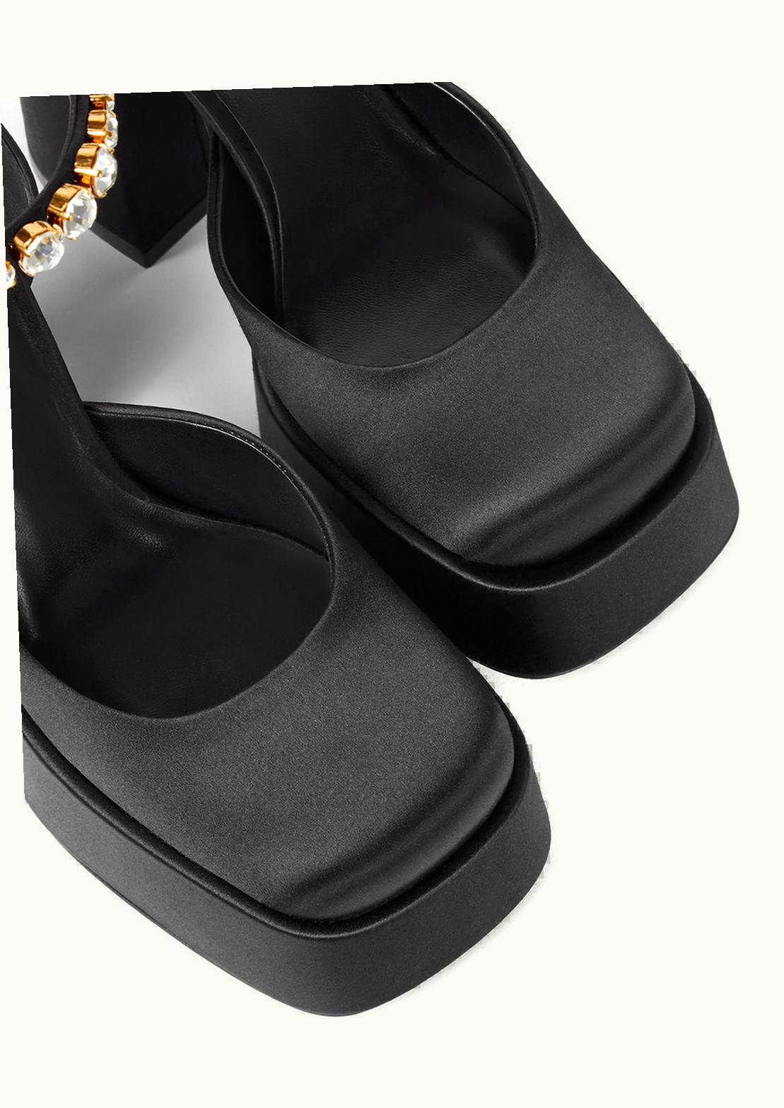 Versace Versace Aevitas Block Heel Platform Pumps Black